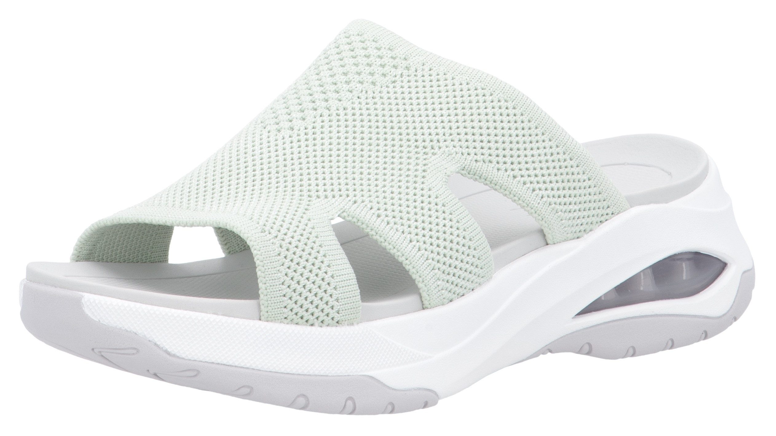 RIEKER Sport vegan Pantolette Sommerschuh, Hausschuh, Keilabsatz, in der Maschine waschbar