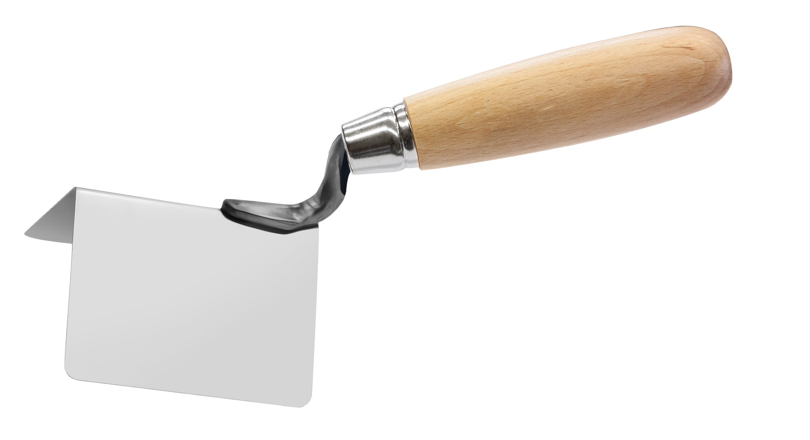 TECTOOL Maurerkelle AUßENECKENKELLE 90°, ROSTFREI, HOLZ, 80X60MM (Packung, 1-St., 1 Kelle) Außenkelle 90°, rostfrei