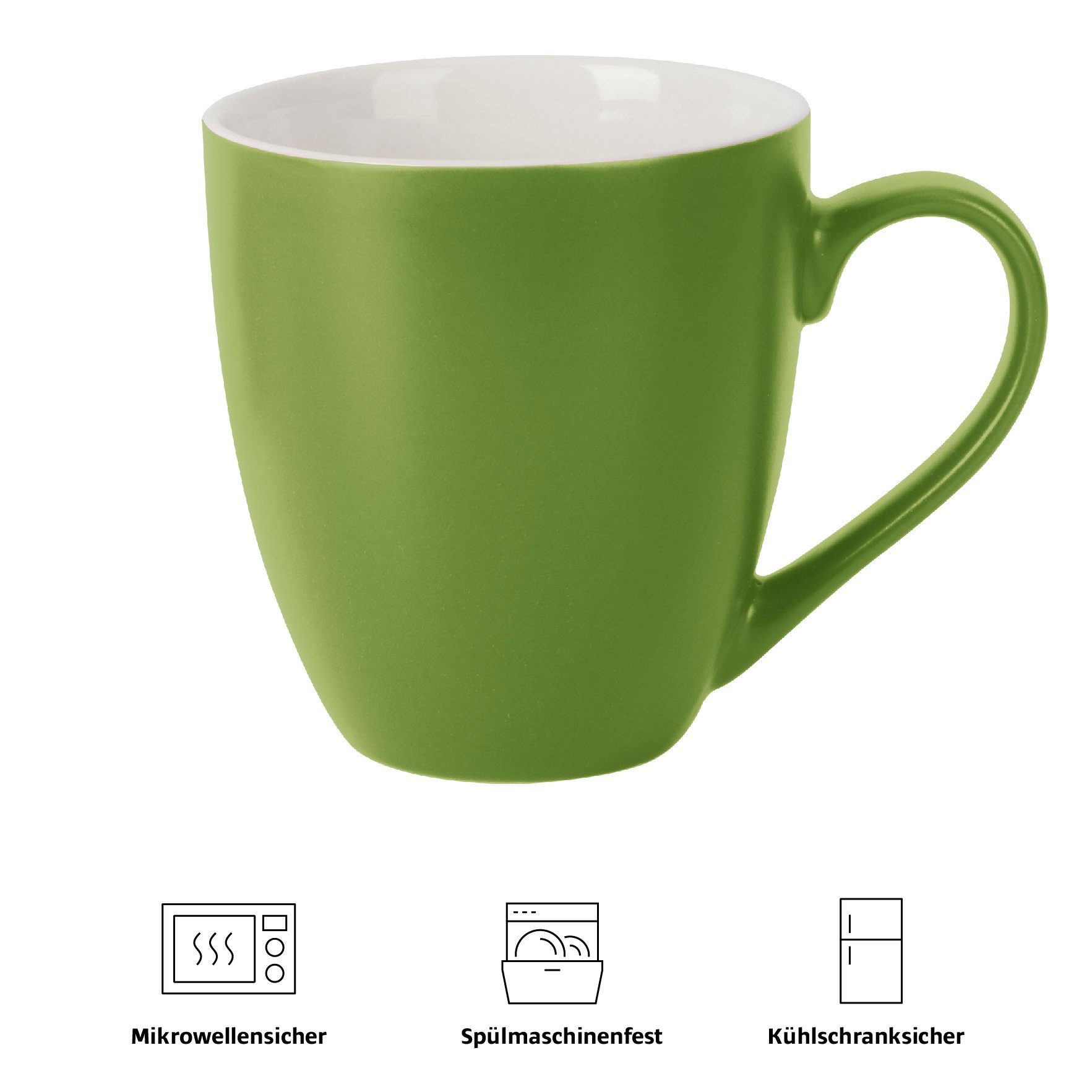 MiaMio Tasse Kaffeetassen Set (Außen Kollektion grün Papillon Le Farbig)