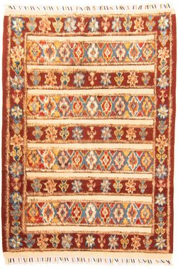 Wollteppich Berber - 231 x 163 cm - mehrfarbig, morgenland, rechteckig, Höhe: 20 mm, Wohnzimmer, Handgeknüpft, Einzelstück mit Zertifikat