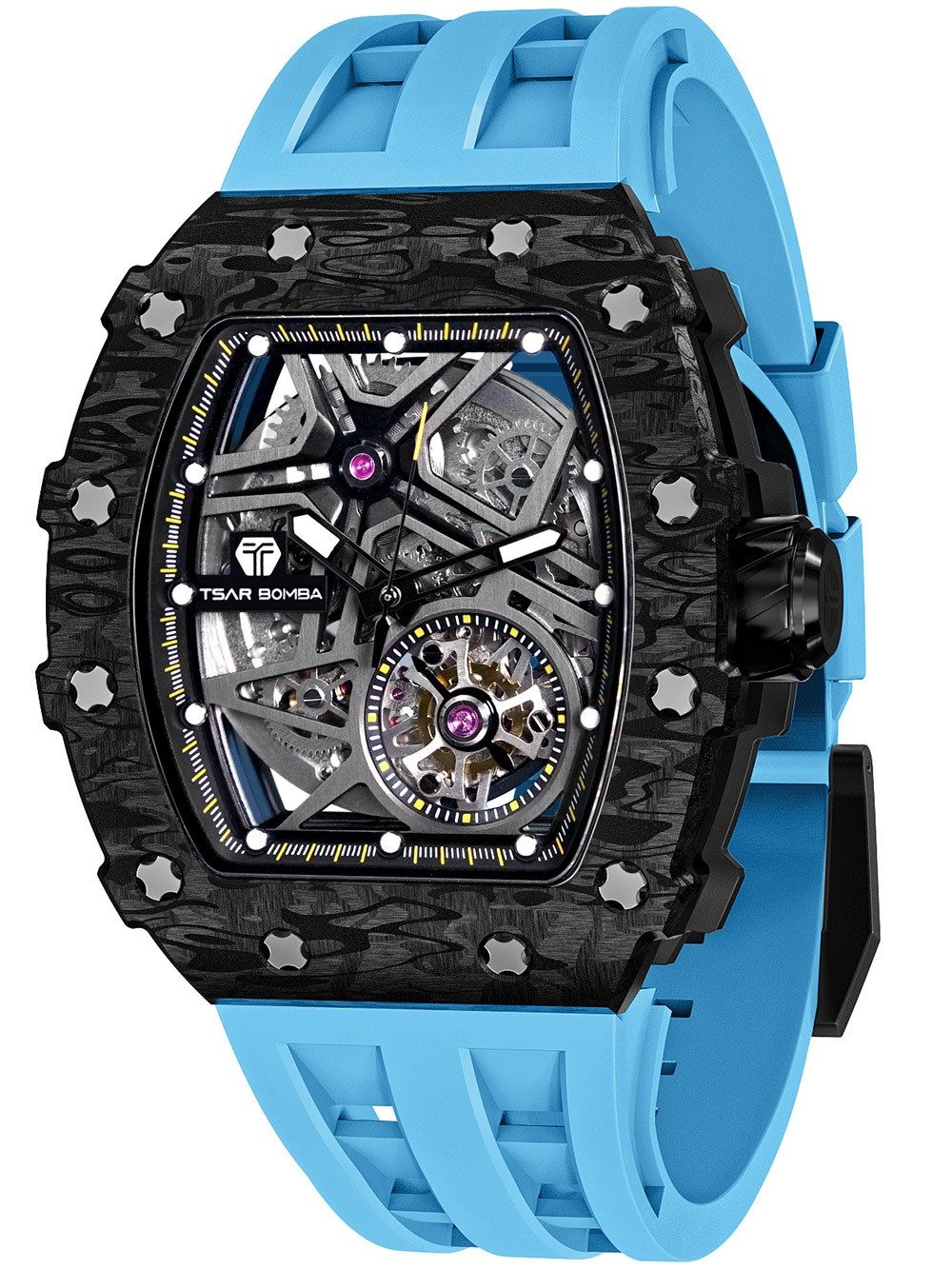 Tsar Bomba Automatikuhr Tsar Bomba TB8209CF-04 Herrenuhr Elementar Carbonfa günstig online kaufen