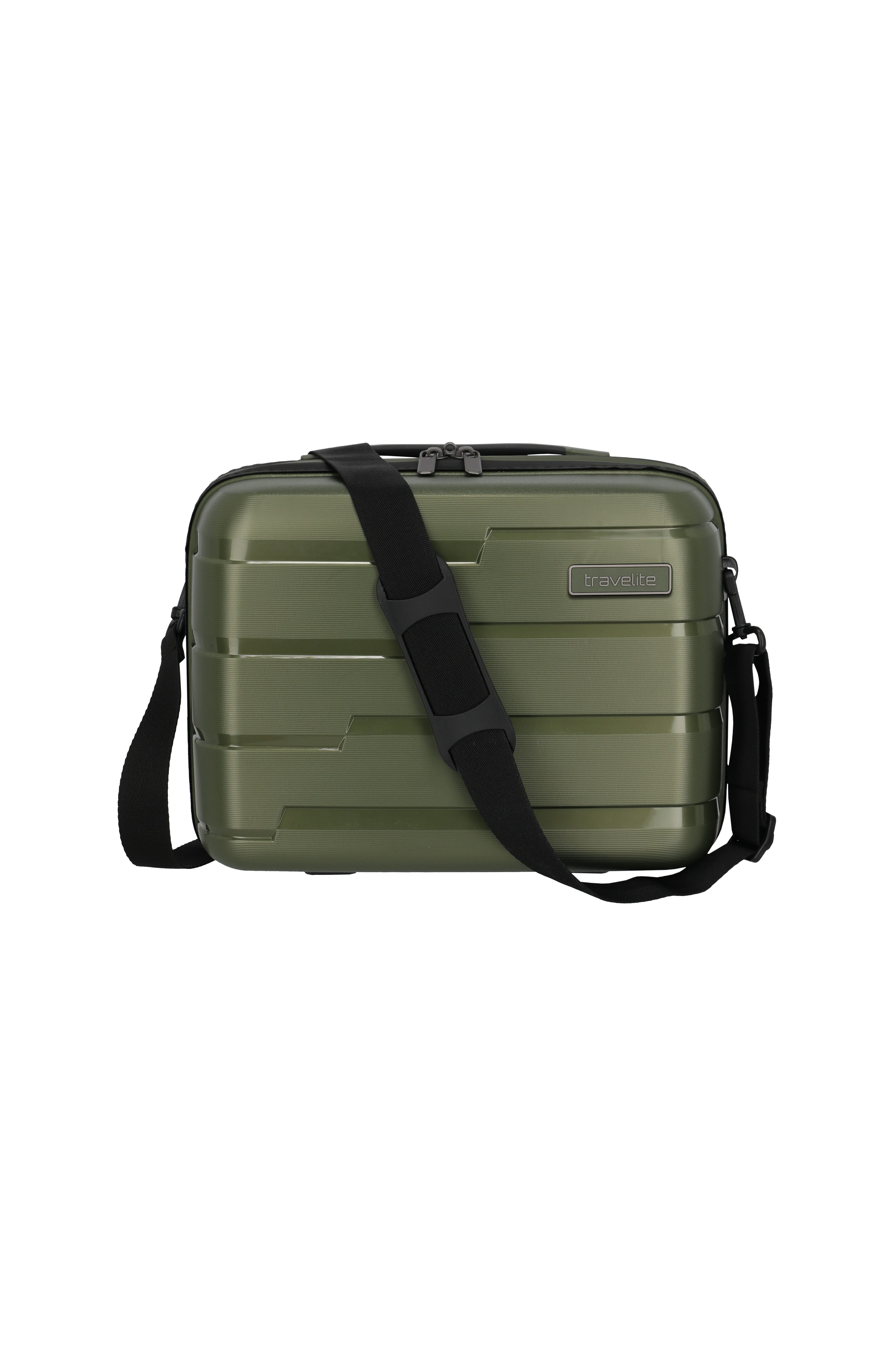 travelite Beautycase AIR BASE Kosmetikkoffer Hartschale, mit TSA-Schloss und Aufsteckfunktion – robust und leicht