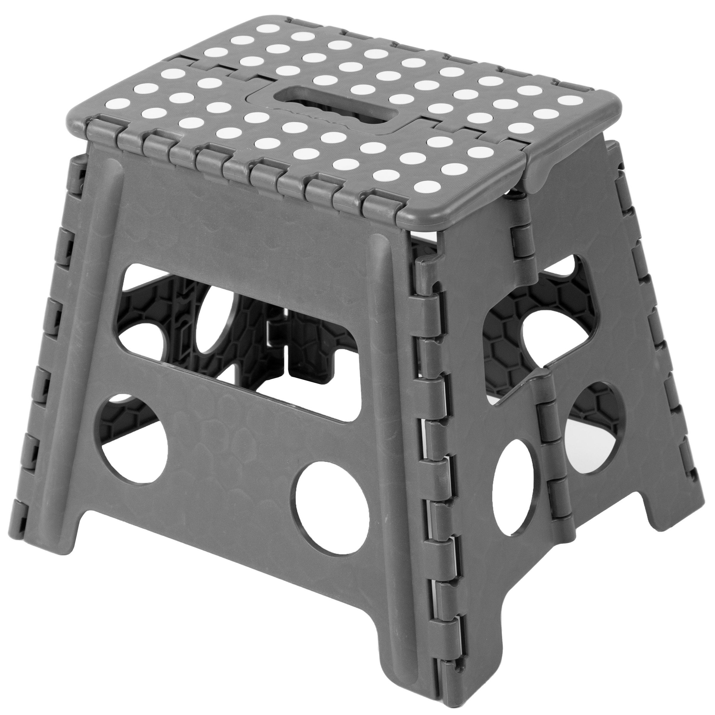 ZOLLNER Tritthocker, 100% Kunststoff, bis ca. 120 kg belastbar, Antirutschnoppen