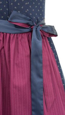 Trachtenmode Hiebaum Dirndl 'Juliet' - Traditionell, Blau Beere 70cm