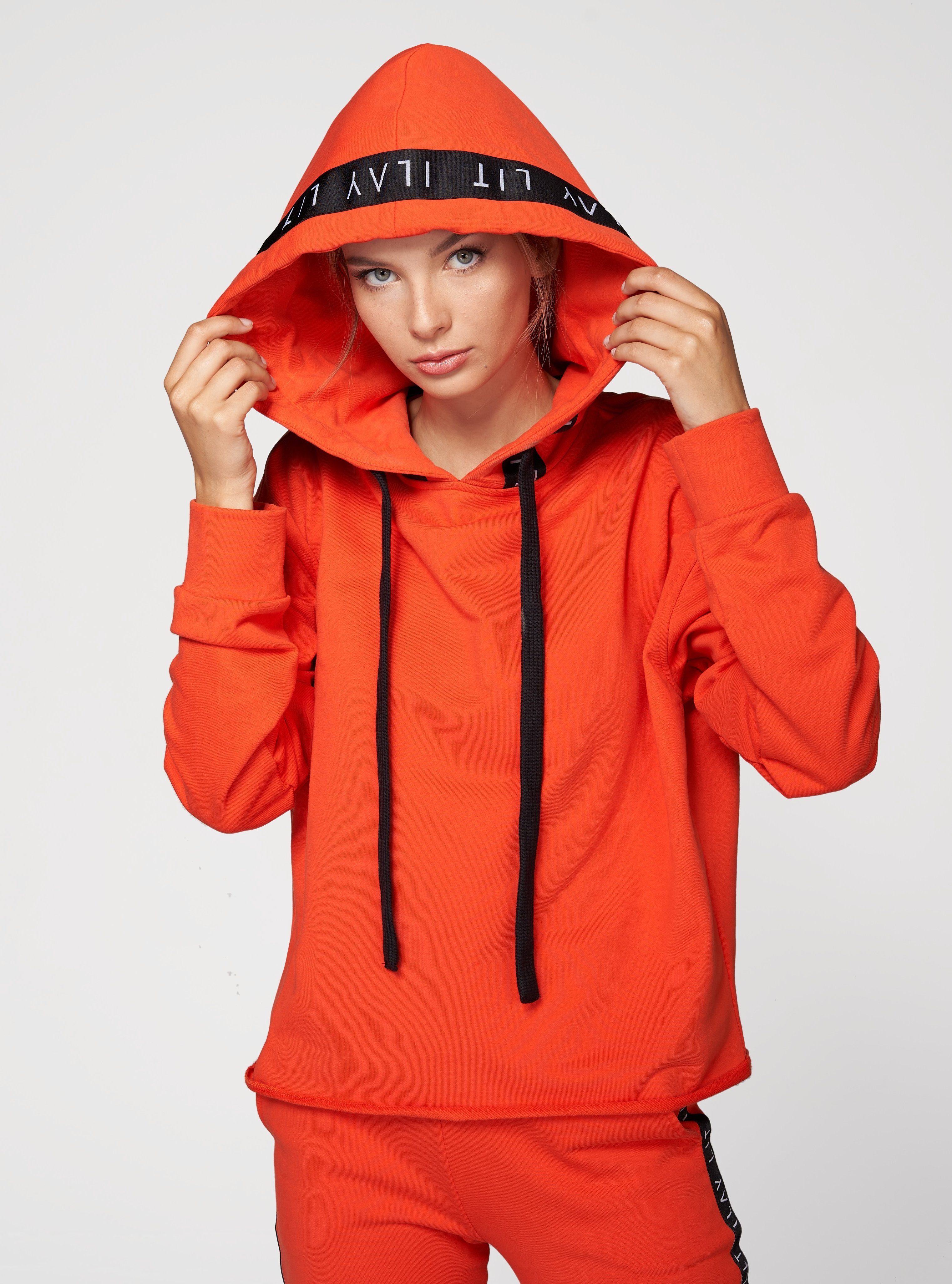 ILAY Lit Hoodie Holy Hoodie Coral