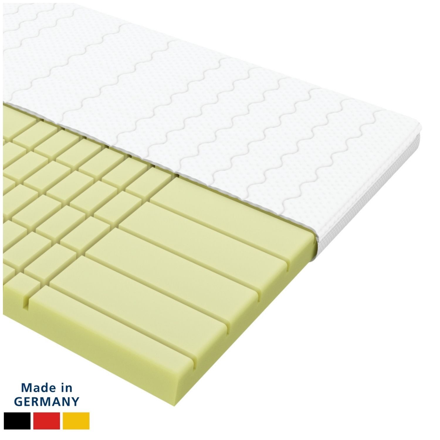 AM Qualitätsmatratzen, Цилиндр 3D Deluxe Kaltschaum Цилиндр, 7-Zonen, Ideal für Boxspringbetten, RG50, 8 cm hoch, Komfortschaum, 200x220 cm