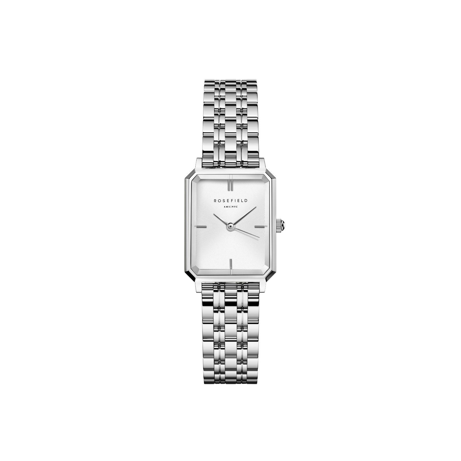 ROSEFIELD Quarzuhr ROSEFIELD Damenuhr Octagon XS 24mm Silberfarben