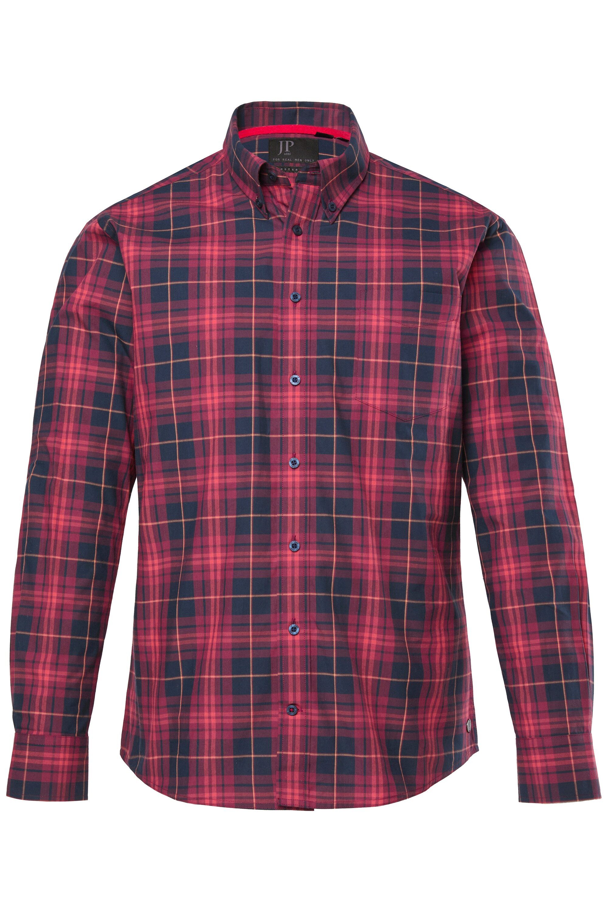 JP1880 Businesshemd JP1880 Karohemd Langarm Buttondown-Kragen bis 8 XL günstig online kaufen