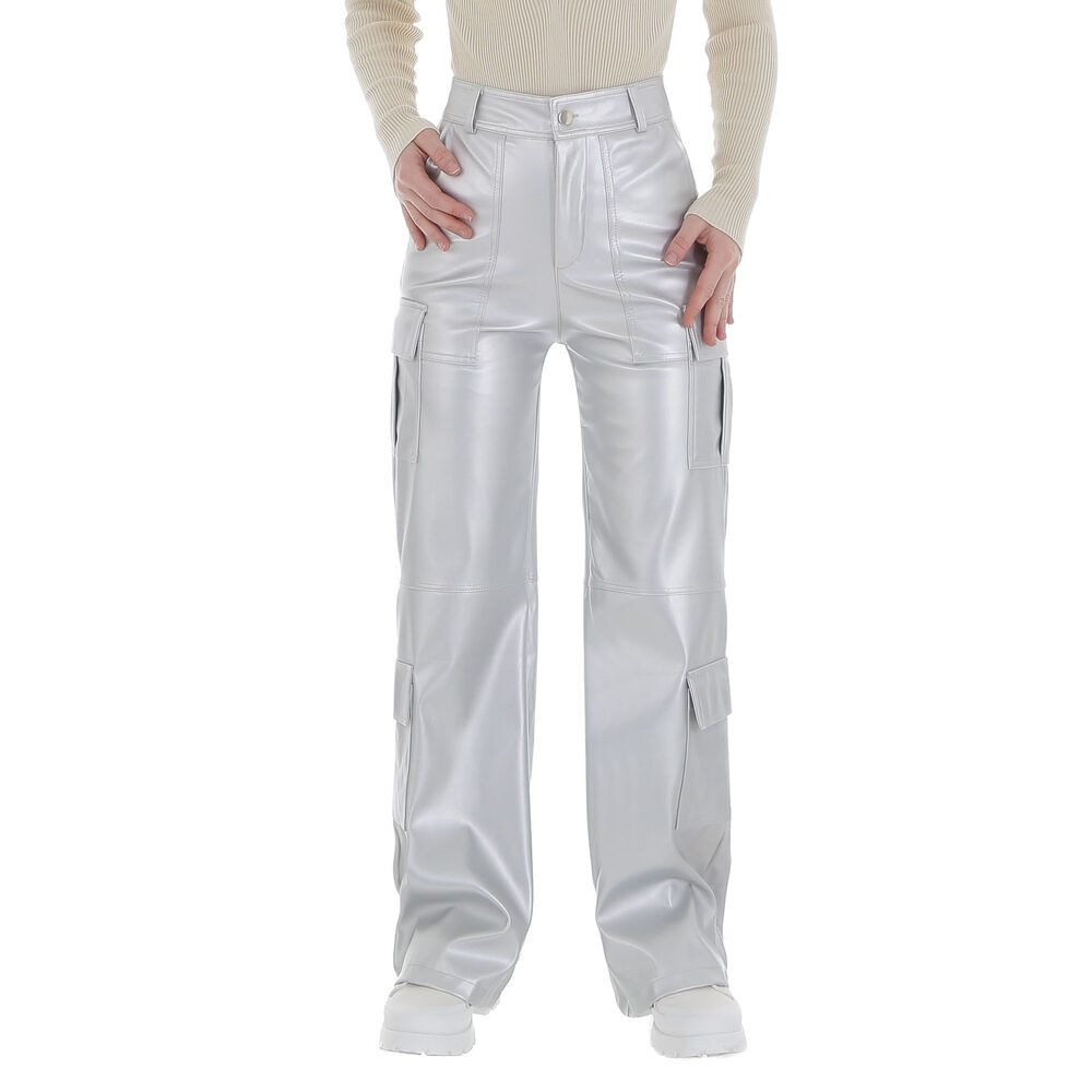 Ital-Design Lederimitathose Damen Freizeit (86365185) Glänzend günstig online kaufen