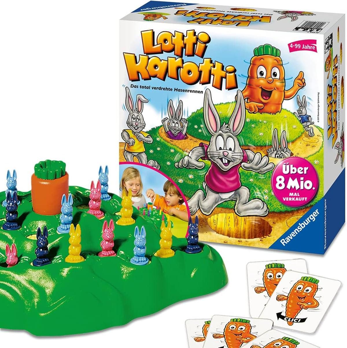 Ravensburger Spiel Ravensburger 21556 Lotti Karotti Brettspiel Familienspiel 2-4 Spieler