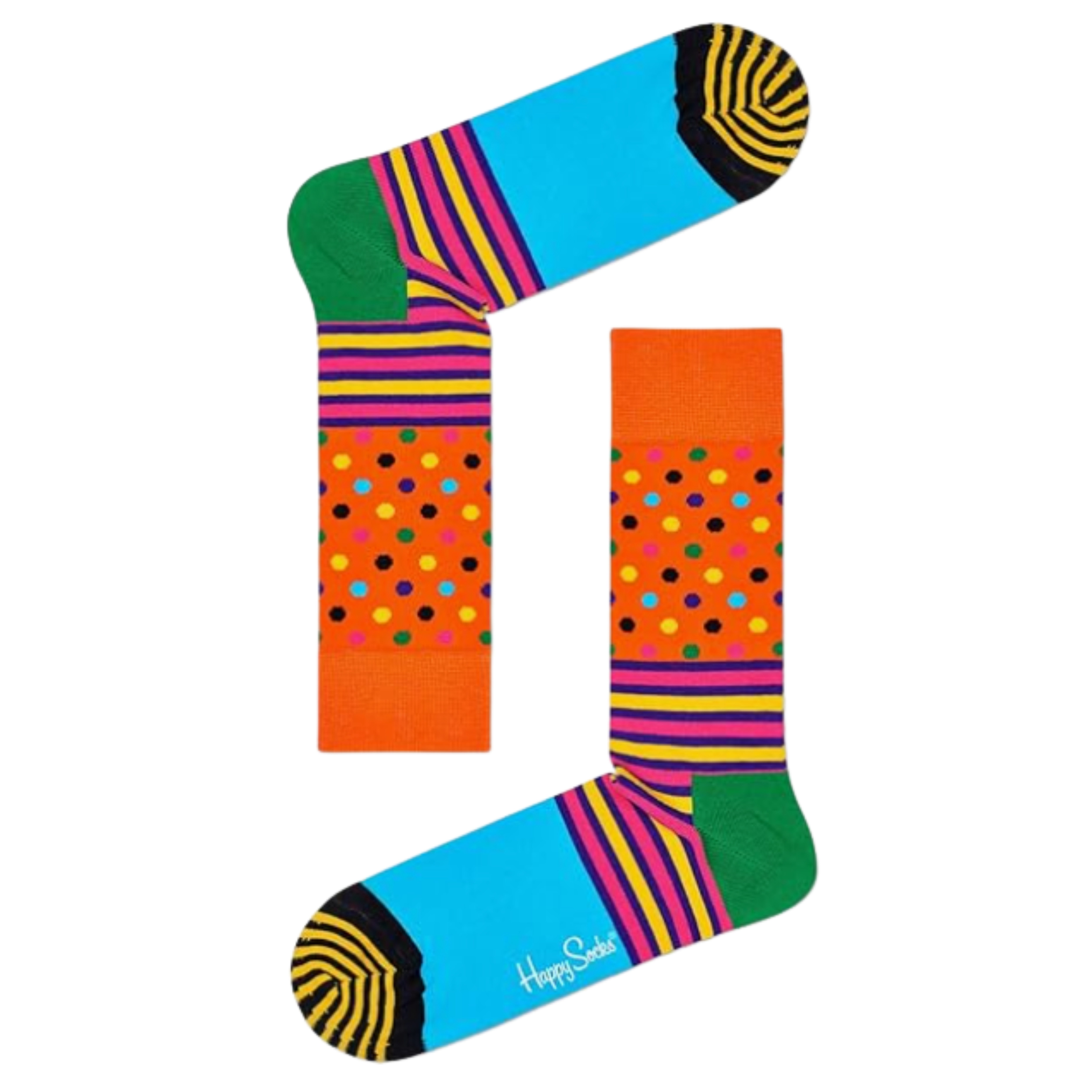 Happy Socks Freizeitsocken 4er Pack (41-46) Baumwoll Socken mit Motiv Classic Socks
