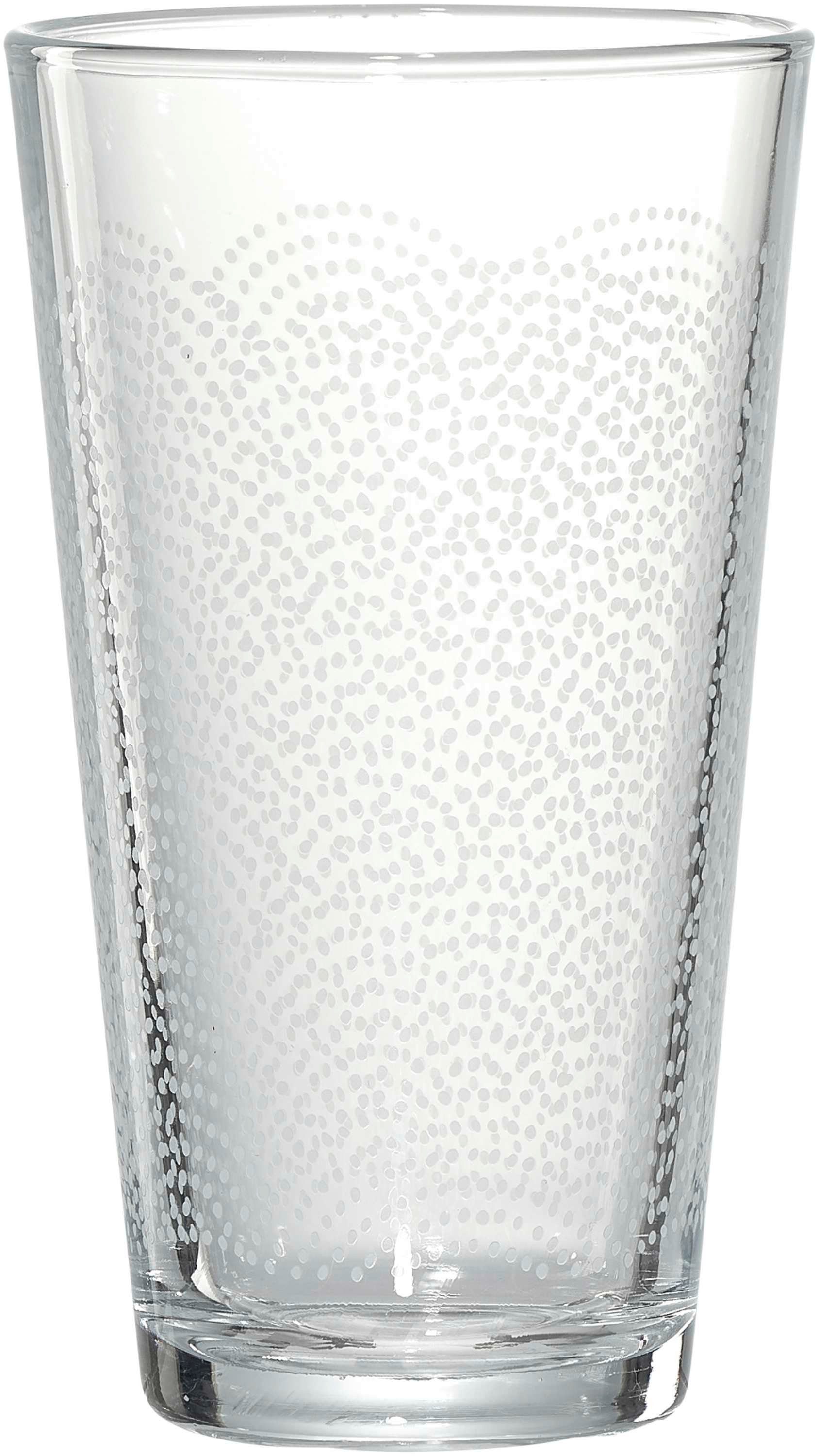 Ritzenhoff & Breker Glas Trinkglas [ 6 Stück ]happy 420 ml Trinkbecher konisch versch. Motive, Glas
