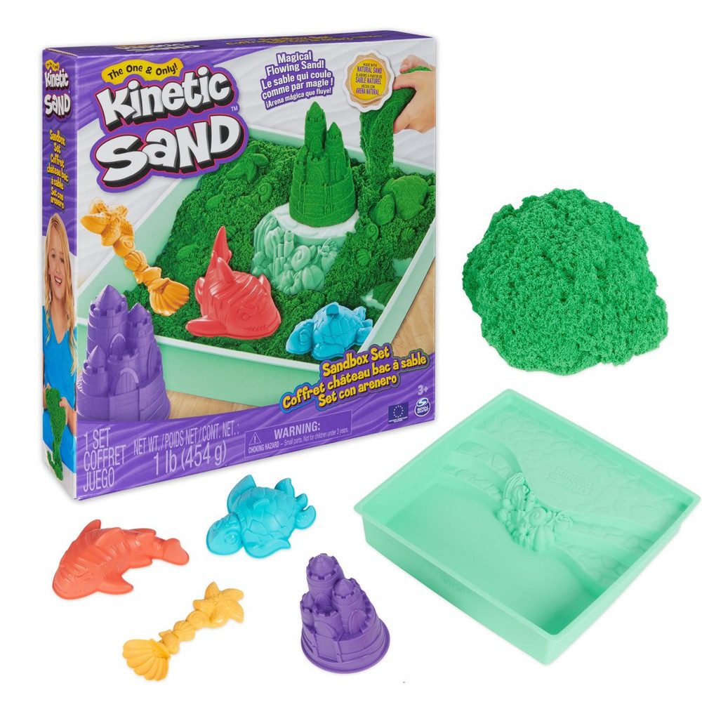Spin Master Spielsand Kinetic Sand Box - grün