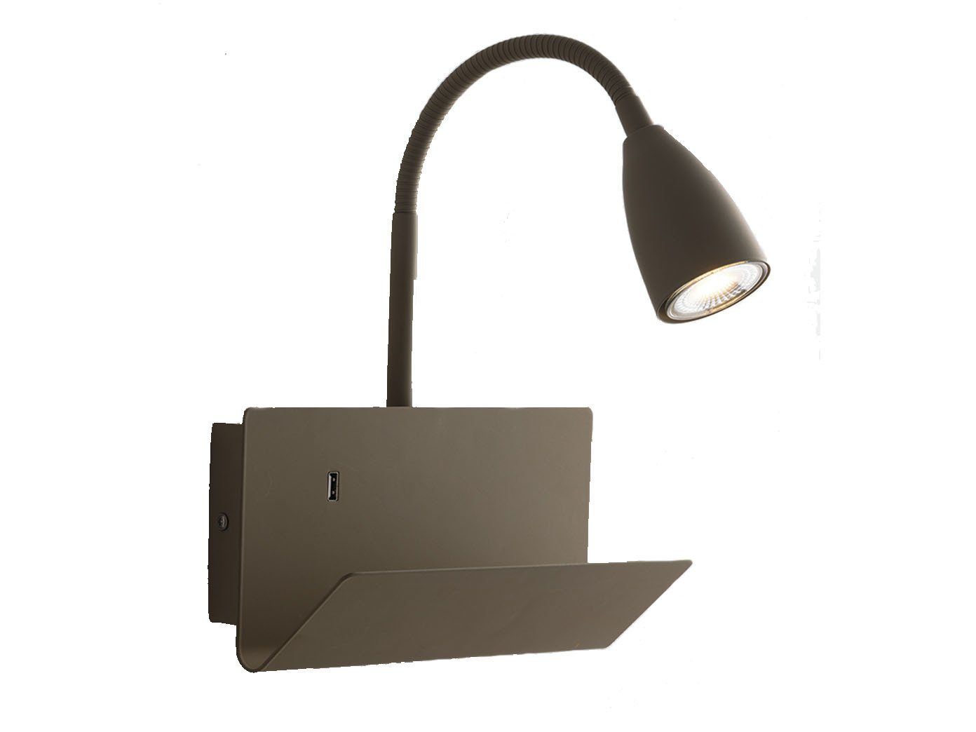 ECO-LIGHT LED Wandleuchte, USB-Ladefunktion, LED wechselbar, günstig online kaufen