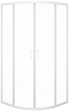 Marwell Eckdusche CITY, BxT: 90x90 cm, Sicherheitsglas, Schiebetür mit doppelten Leichtlaufrollen
