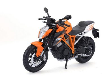 Maisto® Modellmotorrad Modellmotorrad - KTM 1290 Super Duke R (orange, Maßstab 1:12), Maßstab 1:12, detailliertes Modell