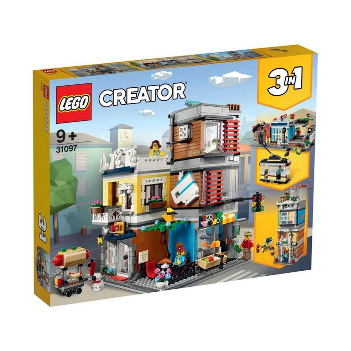 LEGO® Konstruktionsspielsteine LEGO® Creator 3in1 - Stadthaus mit Zoohandlung & (Set 969 St)