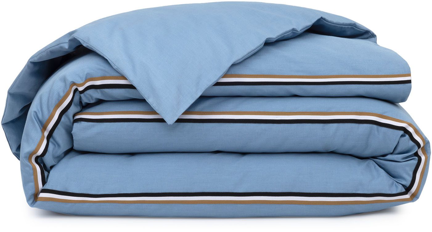 BOSS Home Bettwäsche BLINEA, Satin, 2 teilig, mit Label-Applikationen
