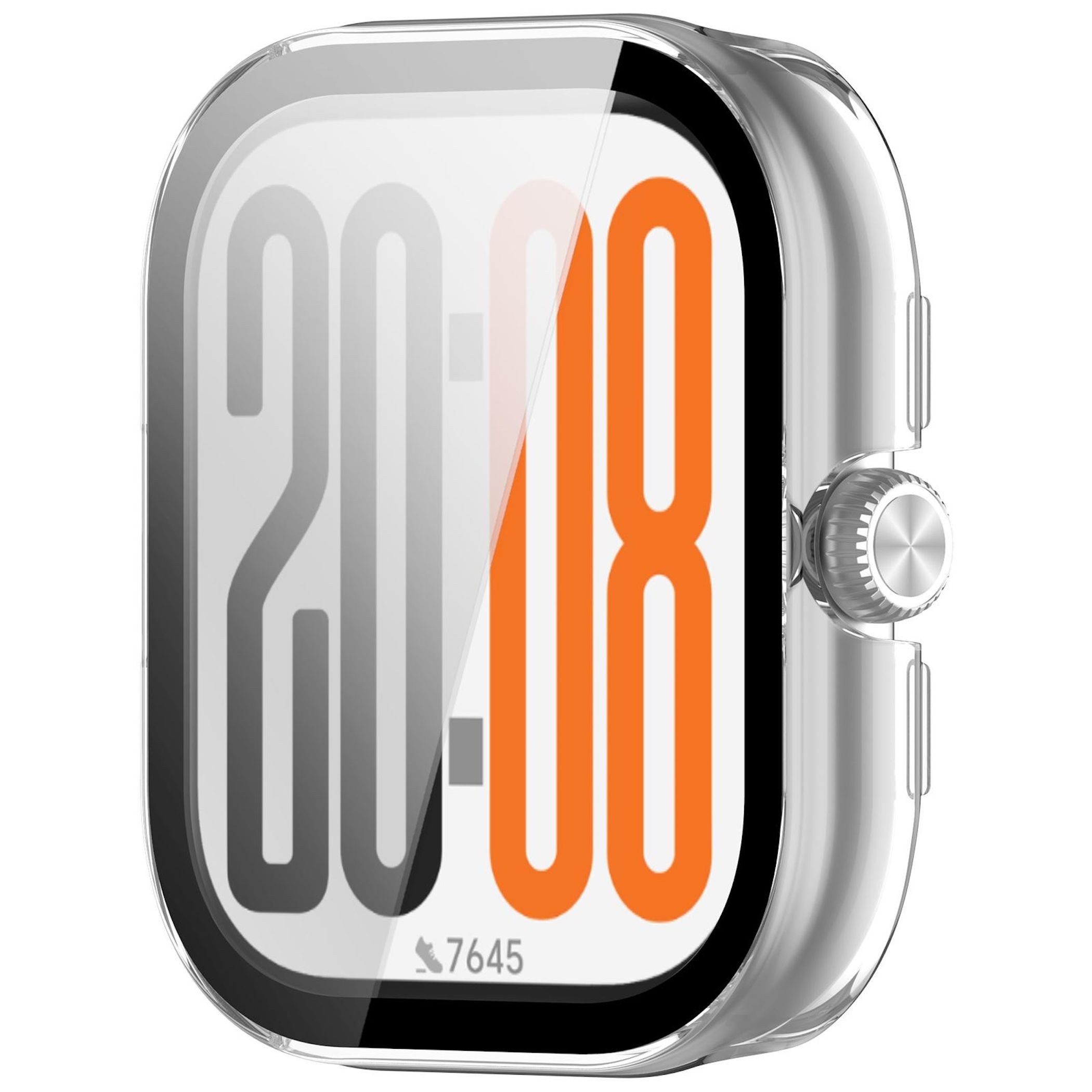 Wigento Smartwatch-Hülle Für Honor Watch X5 Kunststoff Schutz Hülle + 9H Hart Glas Transparent, Schutzhülle aus PC + Hart Glas für Rundumschutz