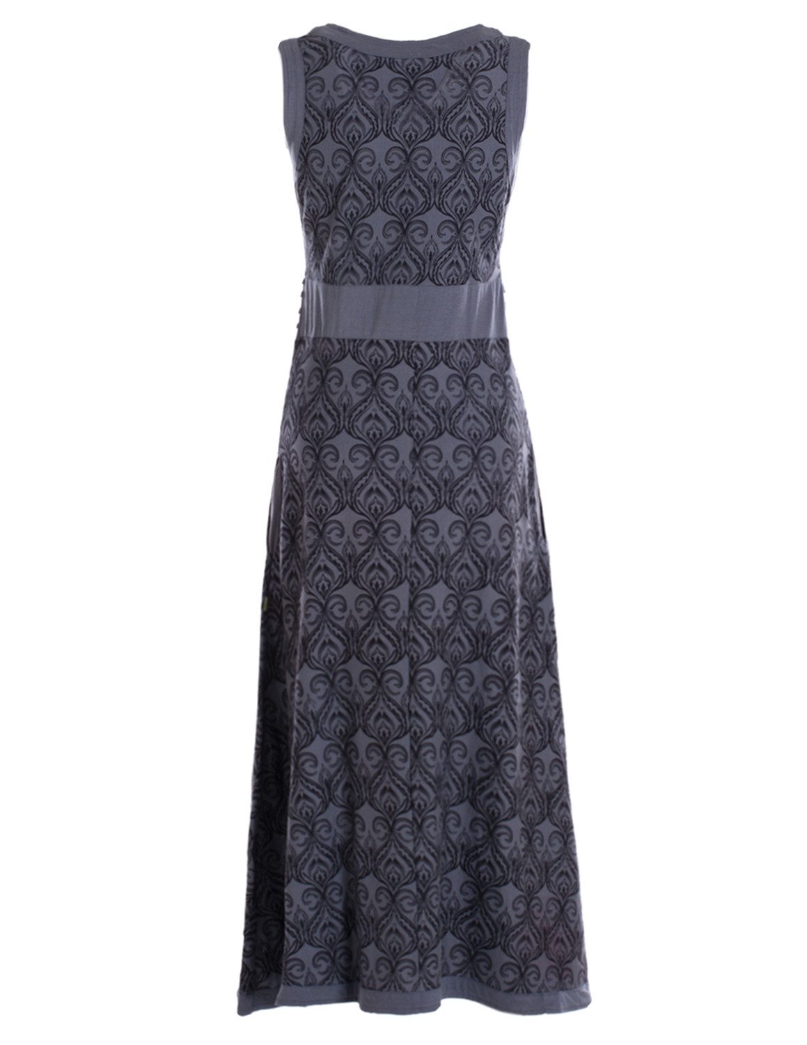 Vishes Maxikleid Langes Kleid Jersey Baumwolle Ornament Print Ärmellos Alternative Mode, Boho, Hippie, Ethno, Festival