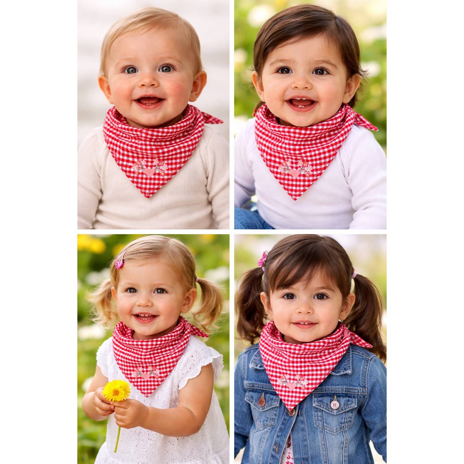 BONDI Dreieckstuch BONDI Baby Mädchen Halstuch Dreieckstuch 87001, R