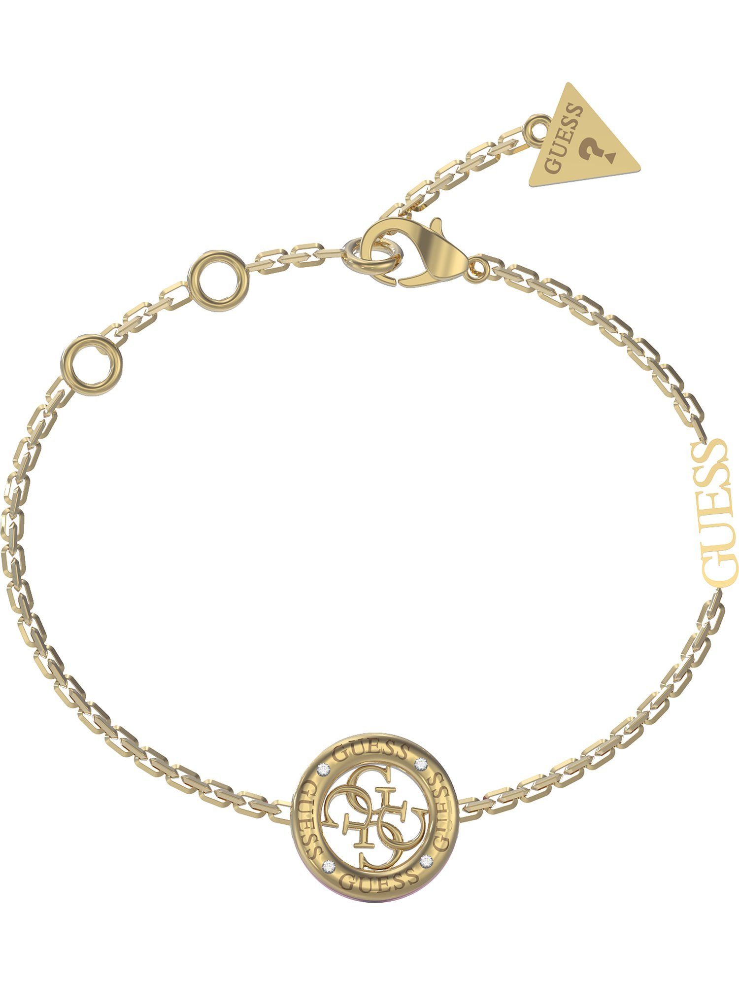 Guess Edelstahlarmband Guess Damen-Armband Edelstahl Zirkonia, Trendig