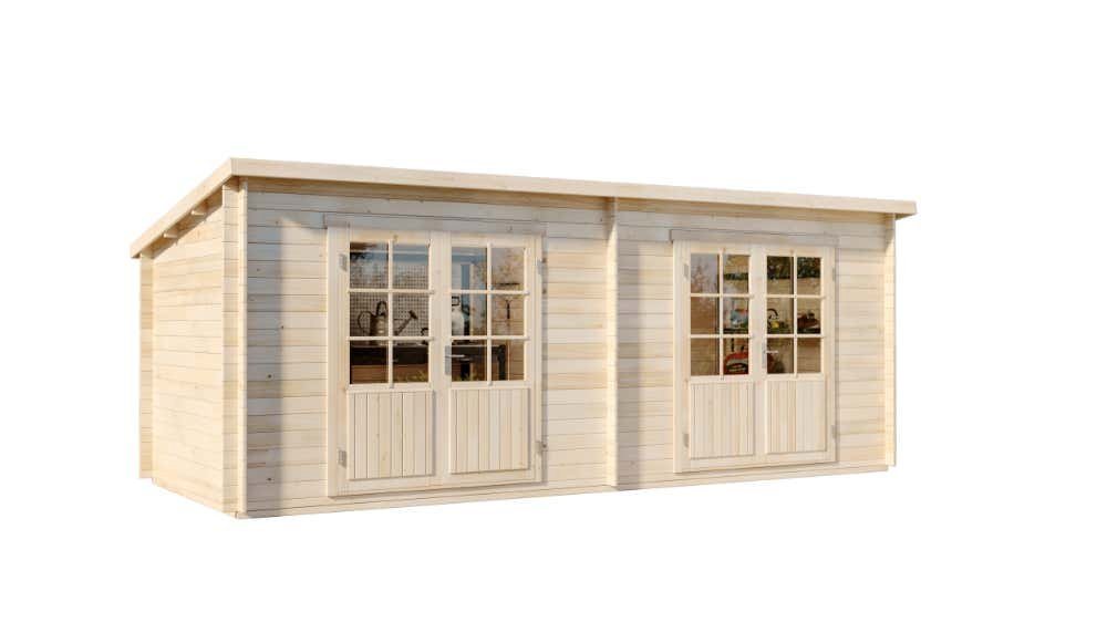 Thumbnail - Alpholz Gartenhaus Maria Twin, BxT: 601x275 cm