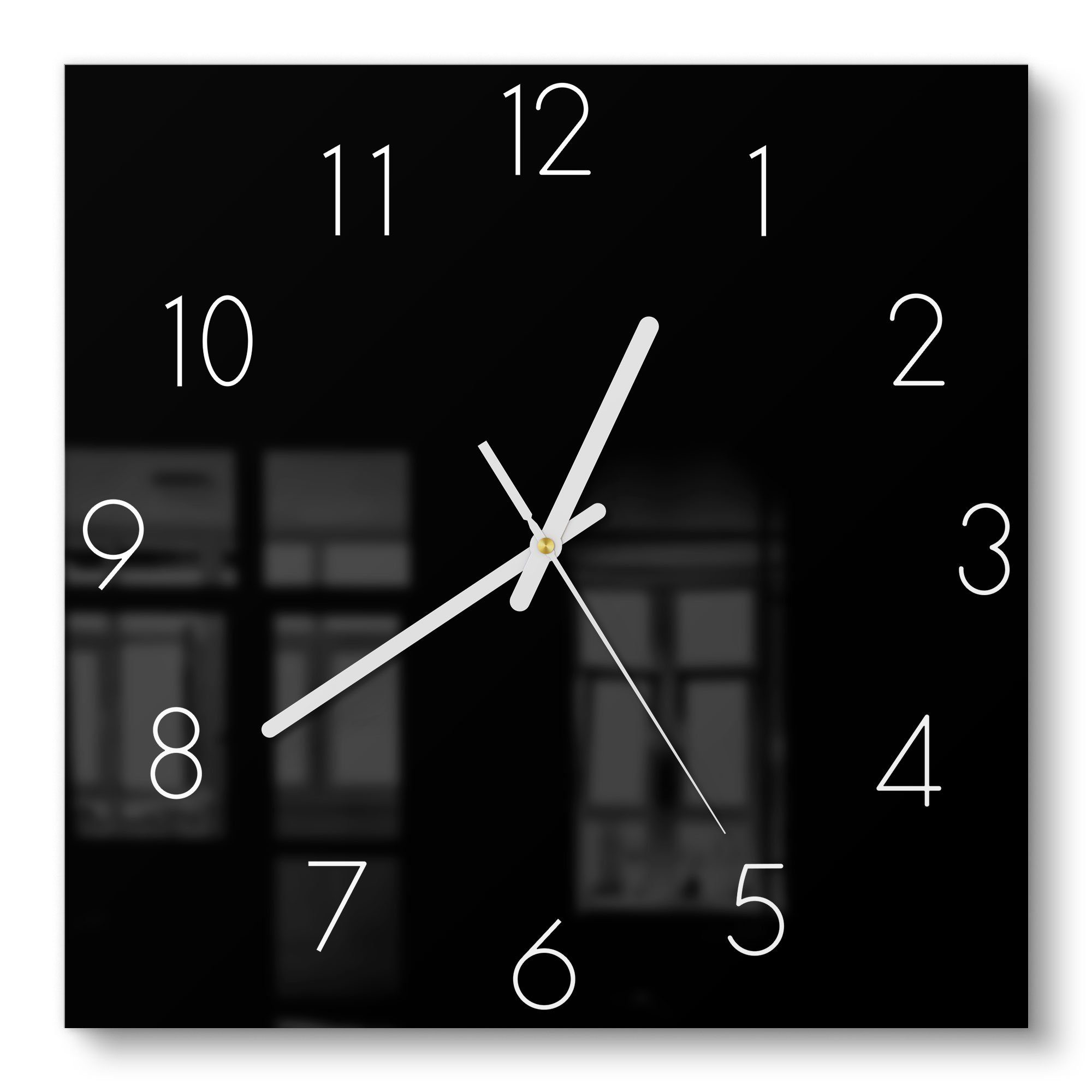 DEQORI Wanduhr 'Unifarben - Schwarz' (Glas günstig online kaufen