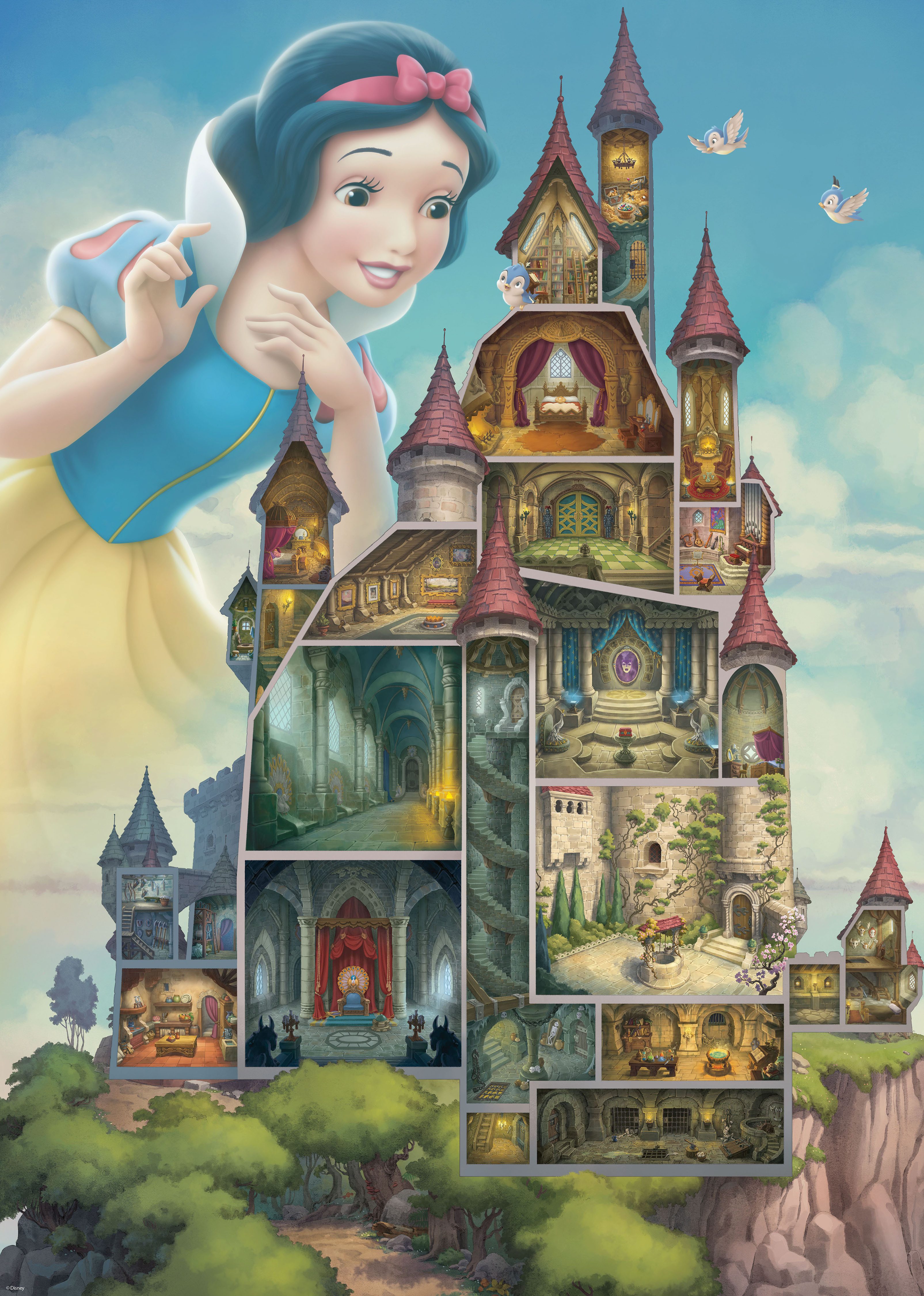 Ravensburger Puzzle Castle Collection - Disney Princess, Snow White, 1000 P günstig online kaufen