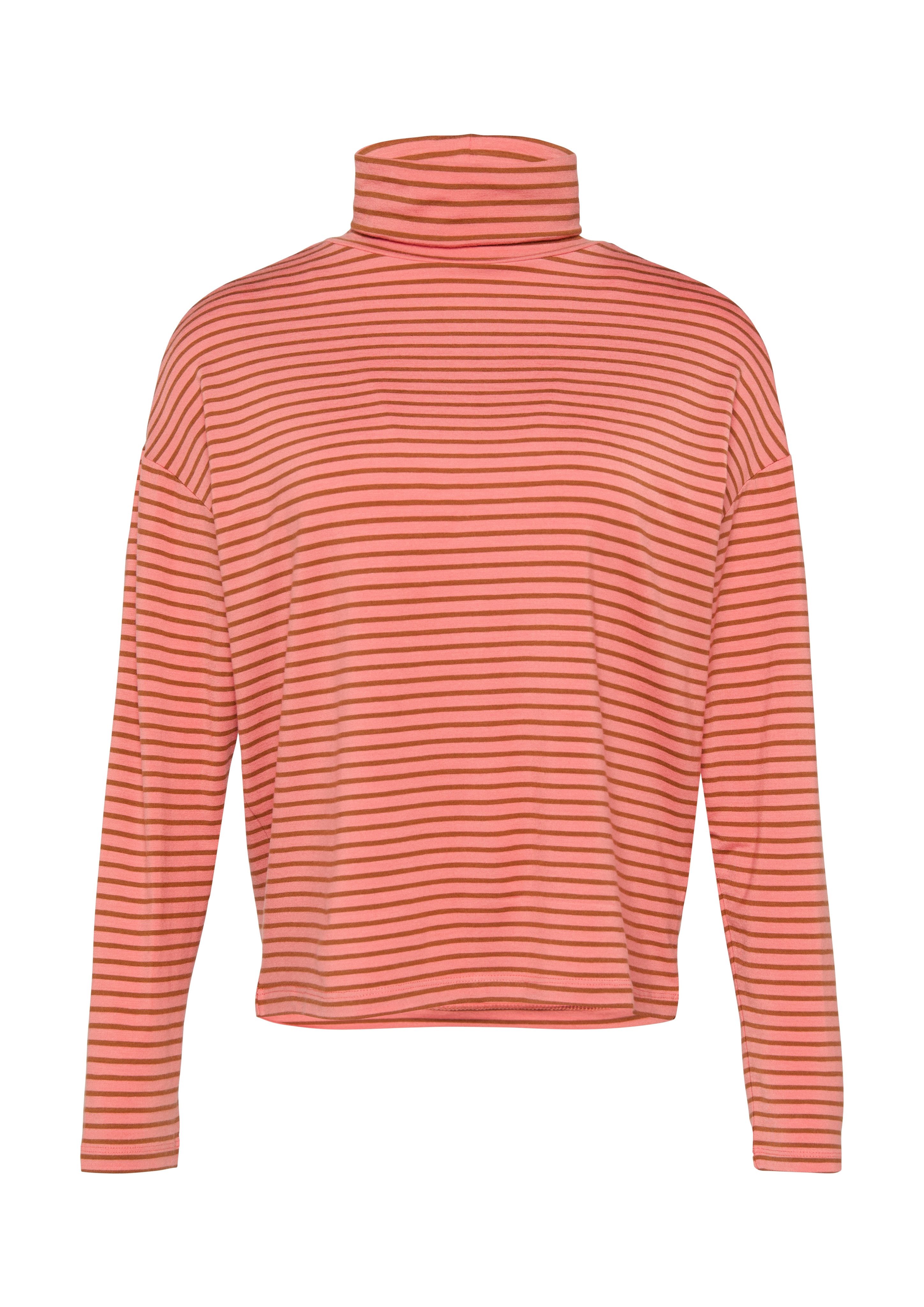 s.Oliver Rollkragenpullover mit Streifenmuster