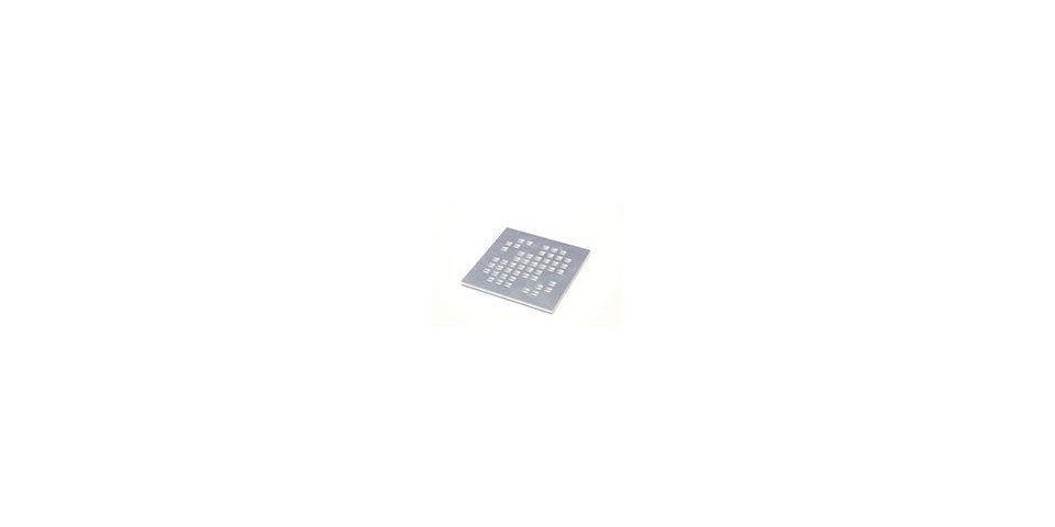 Aco Entwässerungsrinne ACO Designrost Shark 100 x 100 mm Edelstahl, für