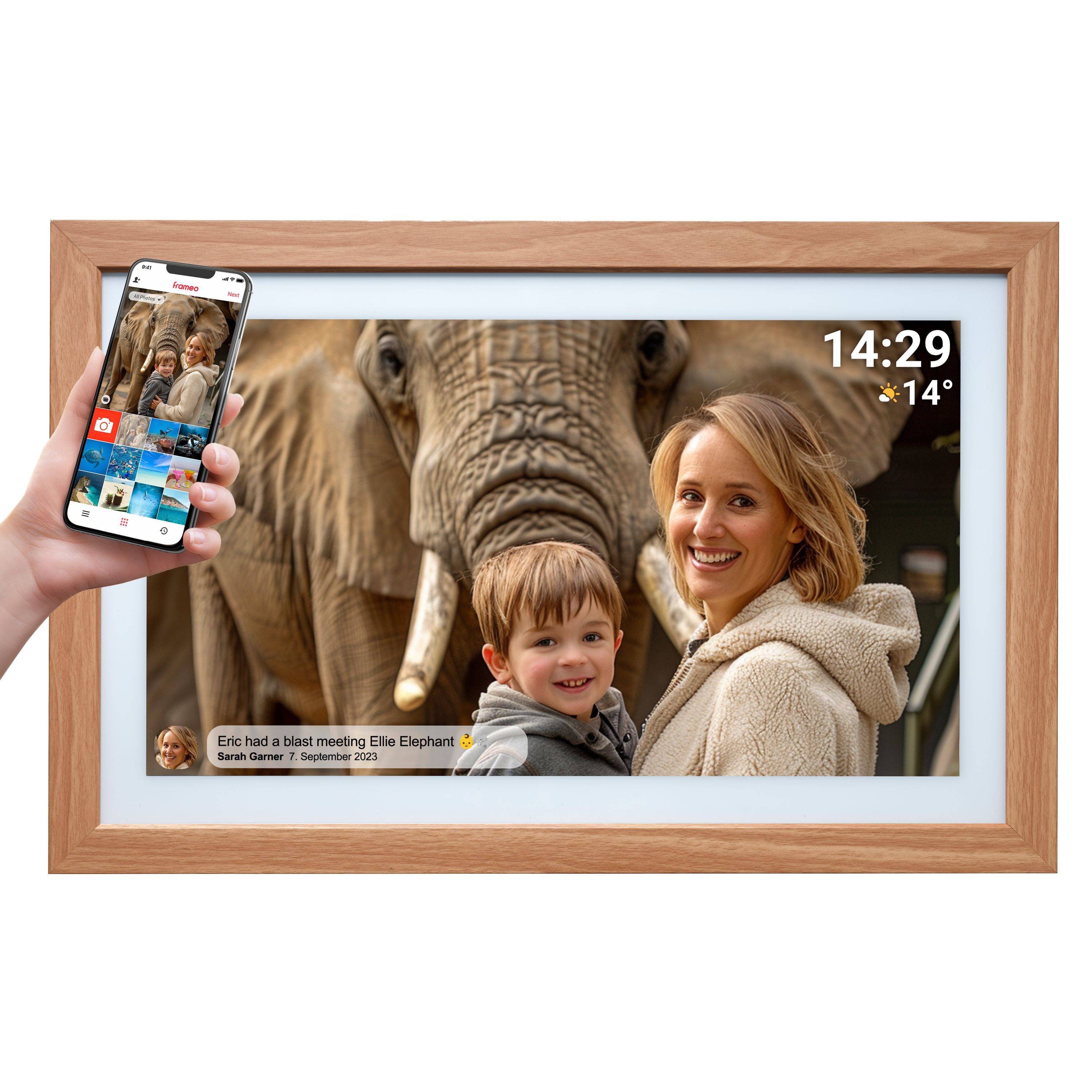 Denver PFF-2162LW Digitaler Bilderrahmen (54.6 cm/21.5 ", 32 GB)