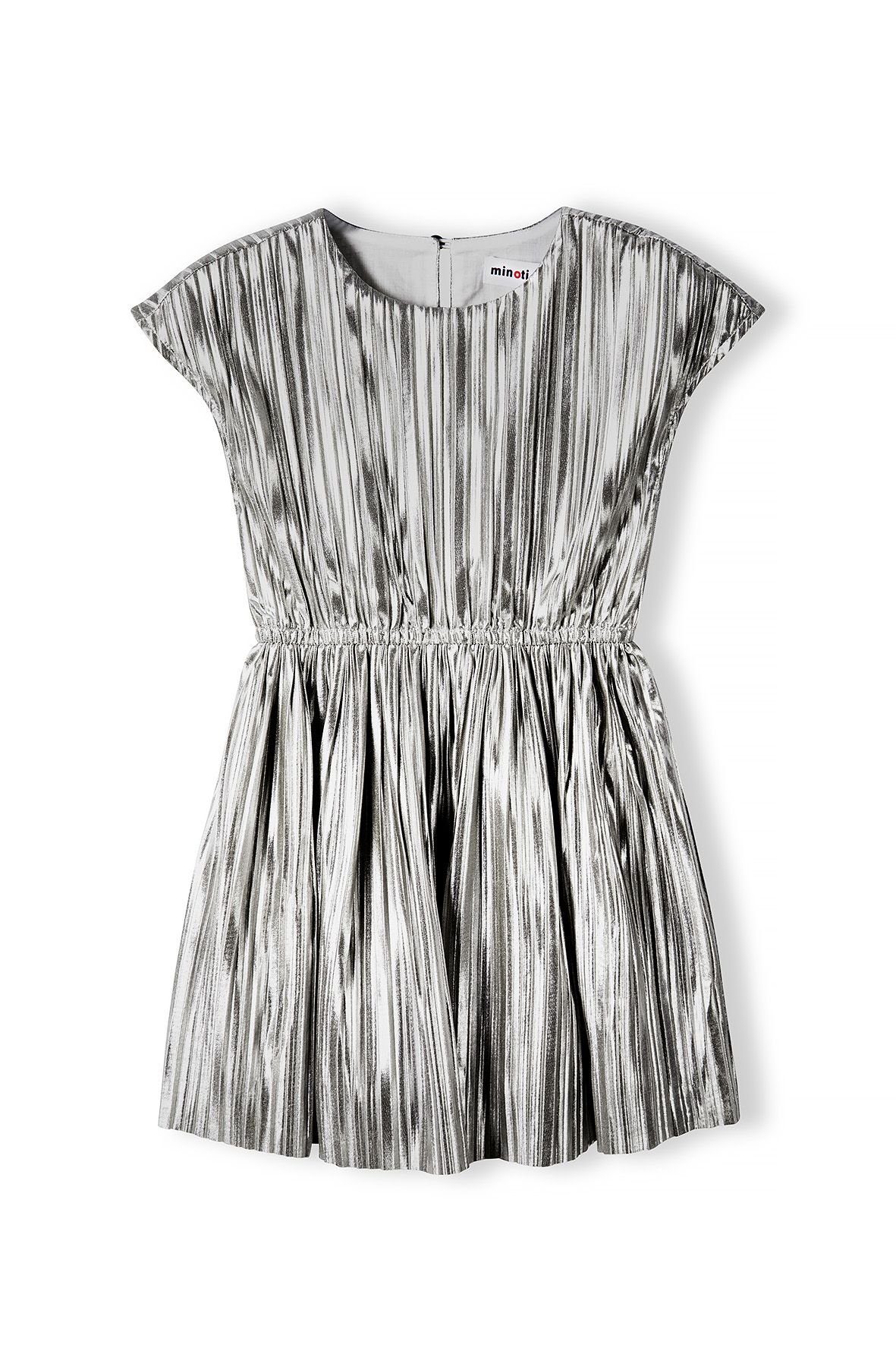 MINOTI Partykleid im Metallic-Look Silber (3-14y)