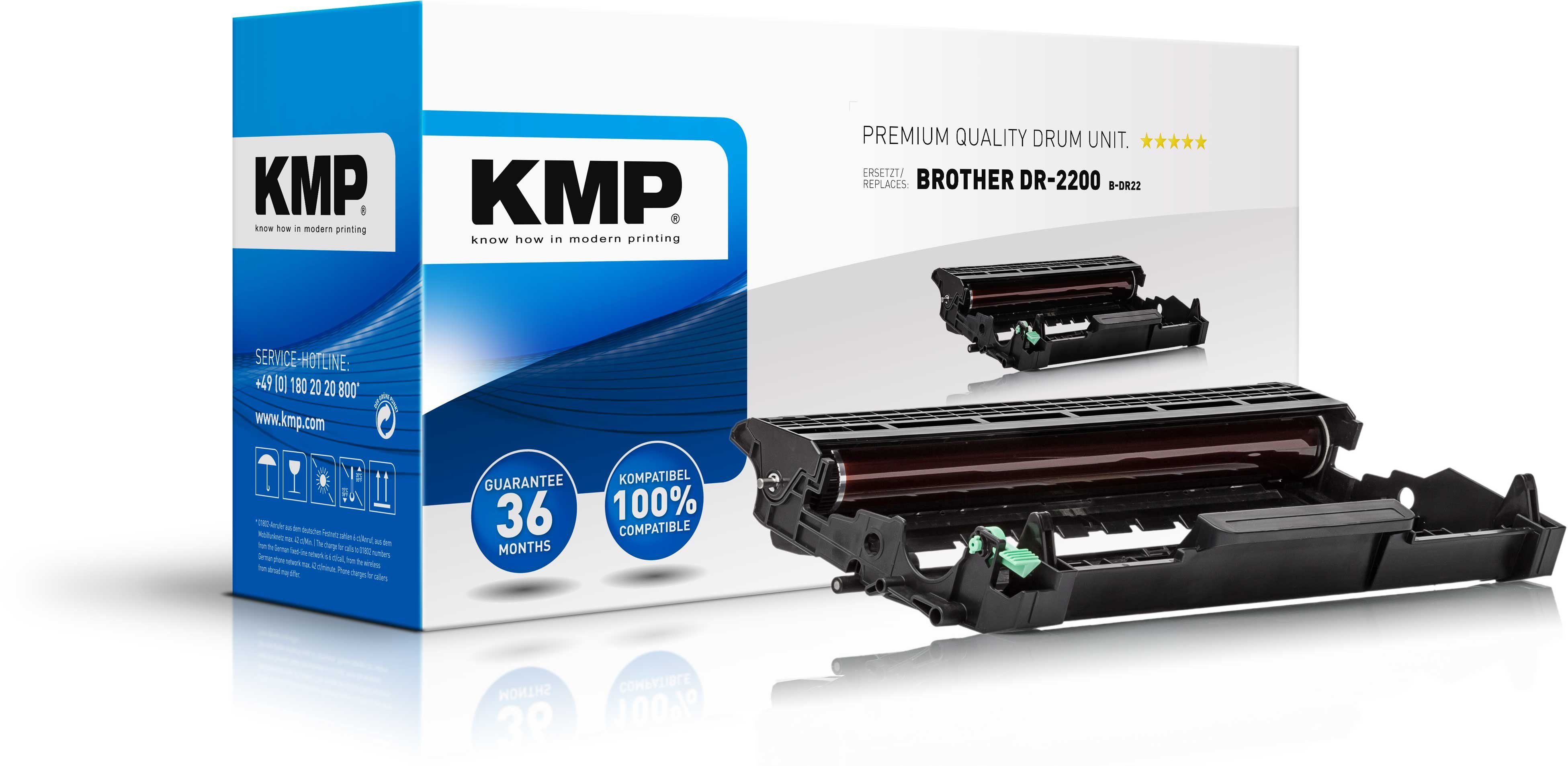 KMP Tonerbehälter 1 Trommel B-DR22 ERSETZT Brother DR-2200, (1-St)