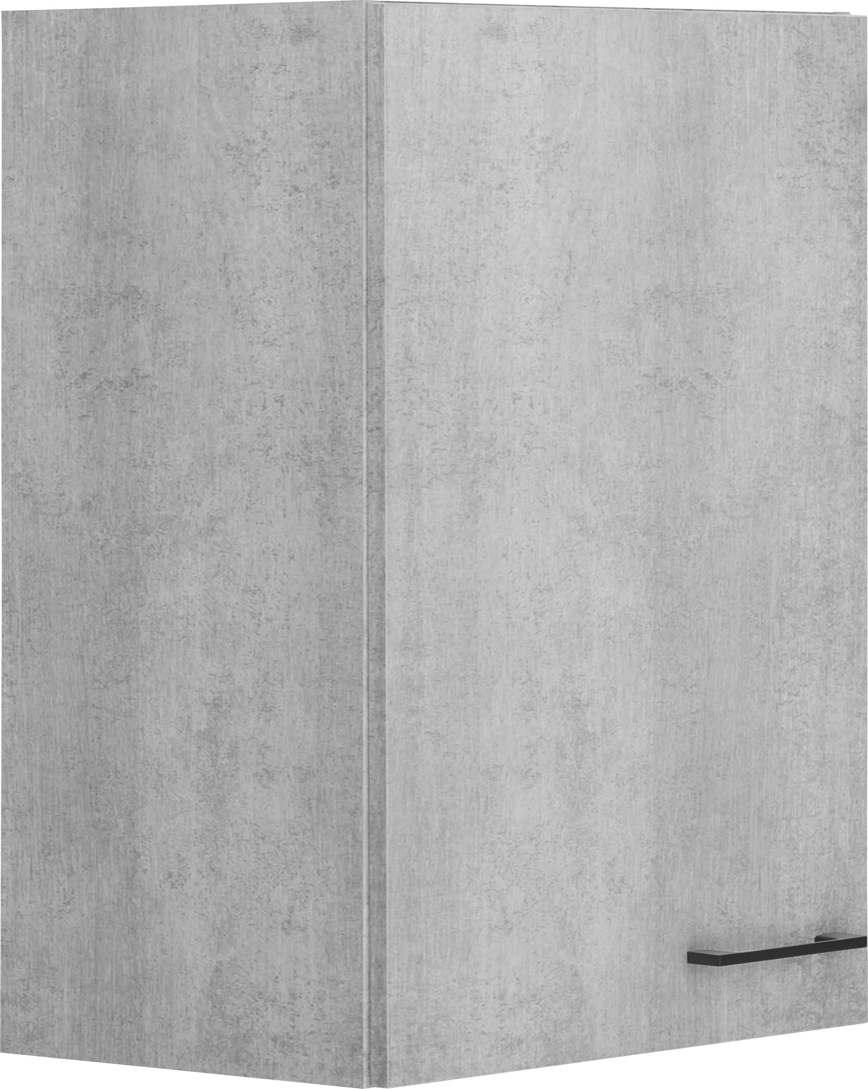 OPTIFIT Hängeschrank Tokio 50 cm breit, mit 1 Tür, mit Metallgriff betonfarben | betonfarben