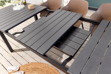 riess-ambiente Gartentisch DESIGNO 200-250-300cm grau / (Einzelartikel, 1-St), Outdoor · Aluminium · ausziehbar · Terrasse · wetterfest · Design
