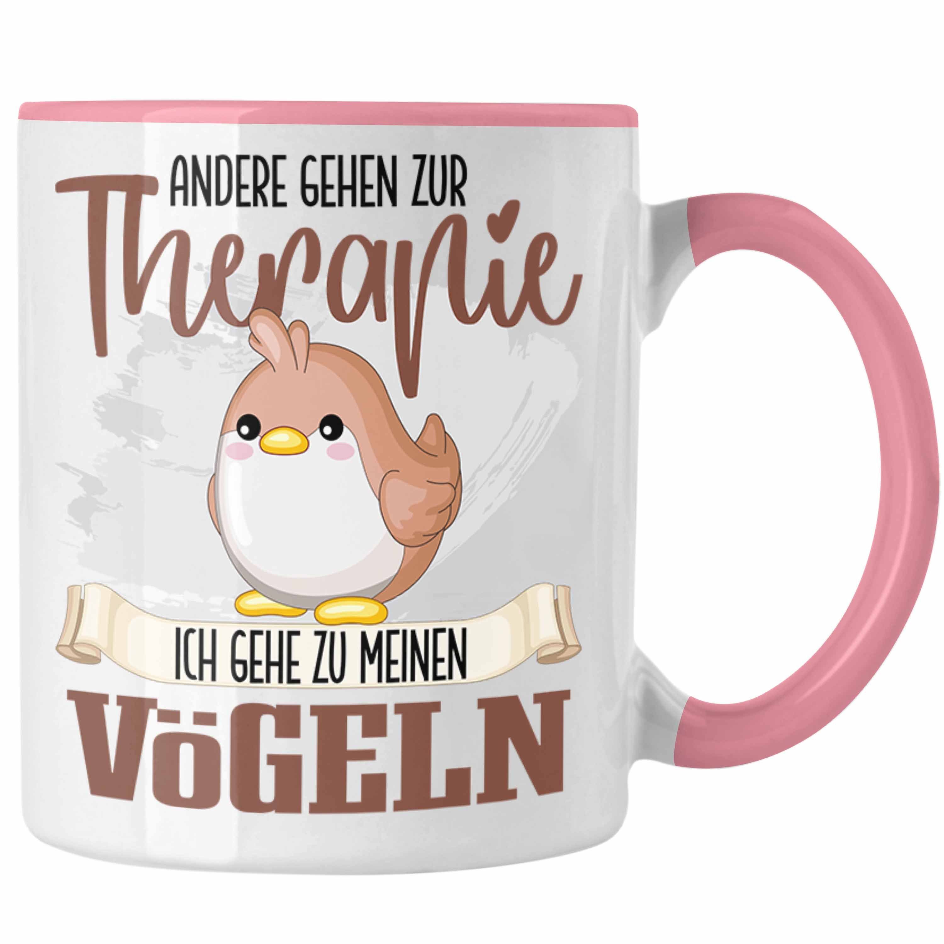 Trendation Tasse Vogel Züchter Tasse Besitzer Geschenkidee Lustiger Spruch Vogel Liebha Rosa | Teetassen