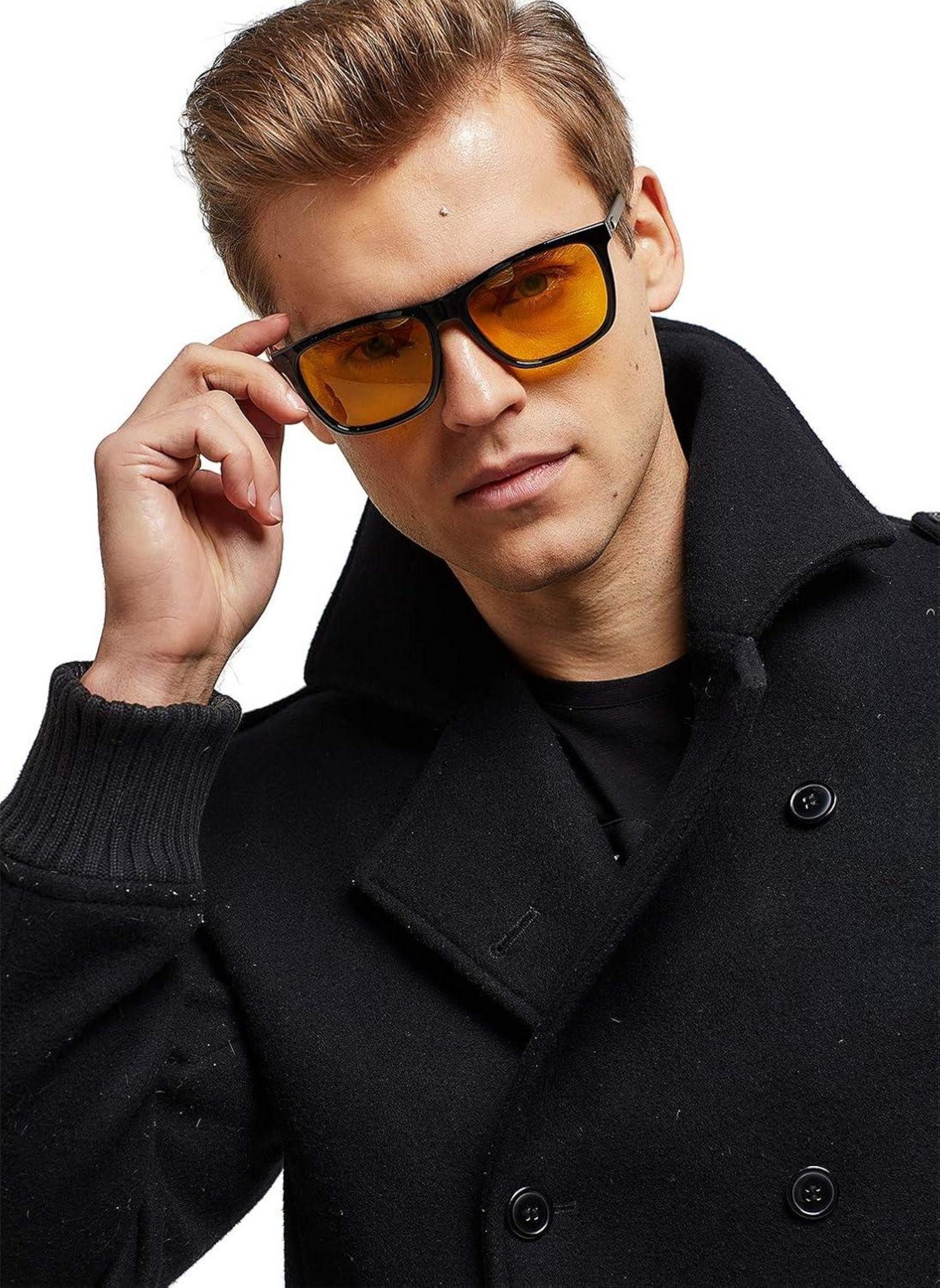 LuxusKollektion Sonnenbrille Nachtsichtbrille für Autofahrer Gelb günstig online kaufen