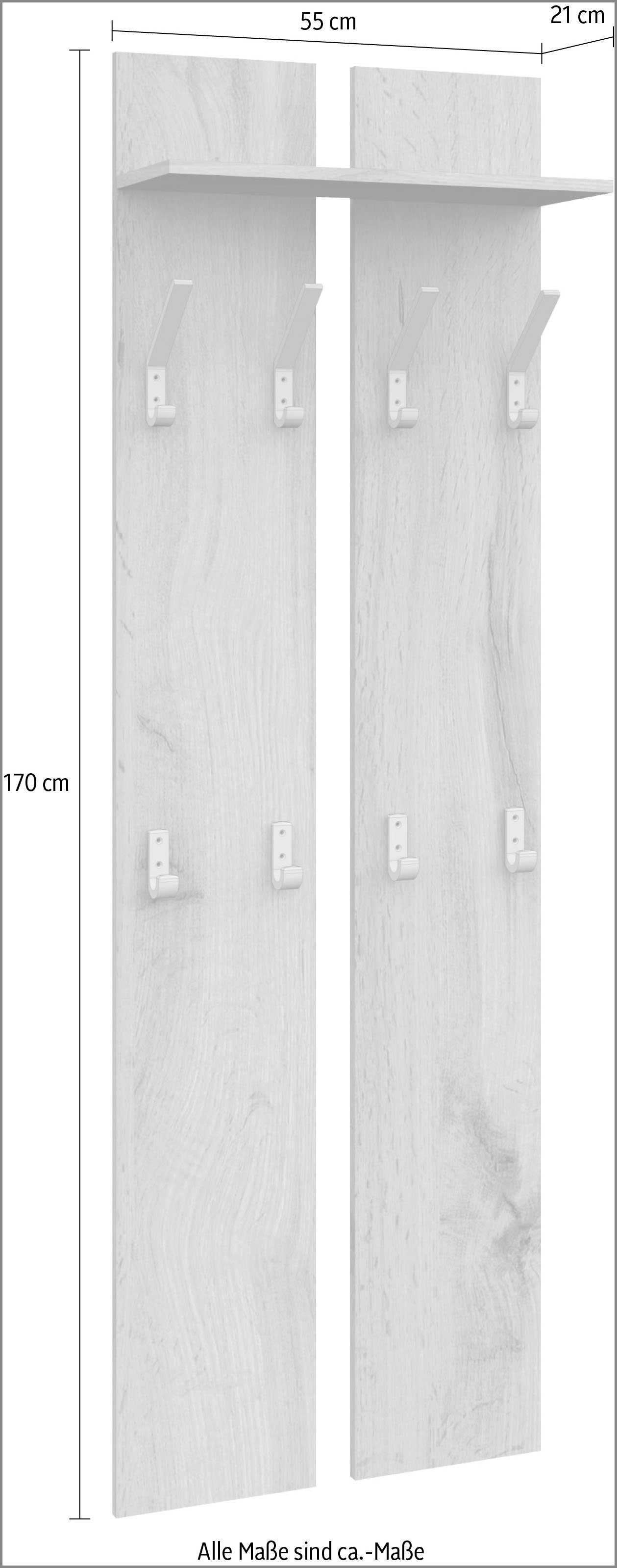 borchardt Möbel Garderobenpaneel Finn, mit 8 Haken – Bild 5 von 5
