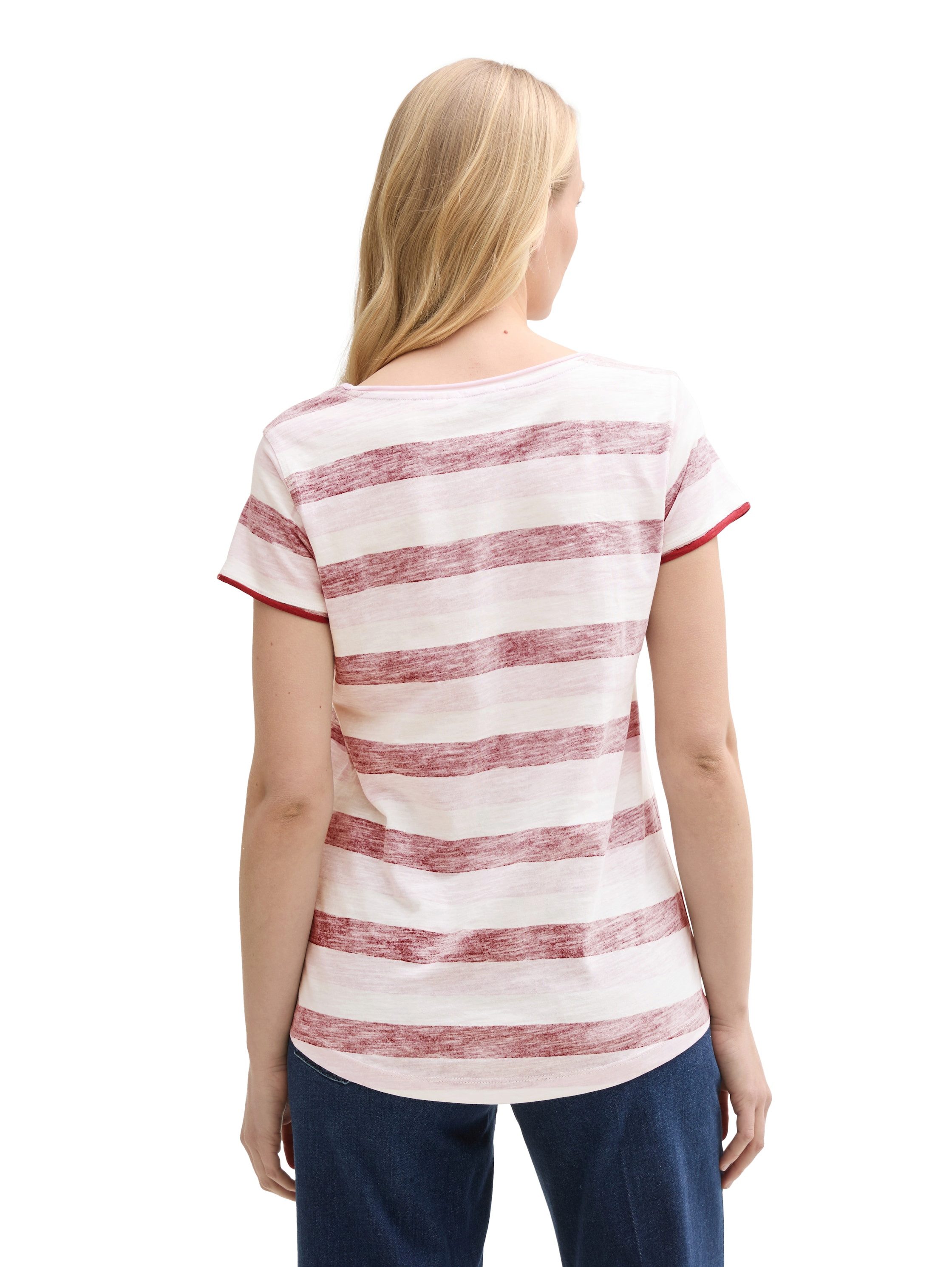 TOM TAILOR T-Shirt mit All-Over Print günstig online kaufen