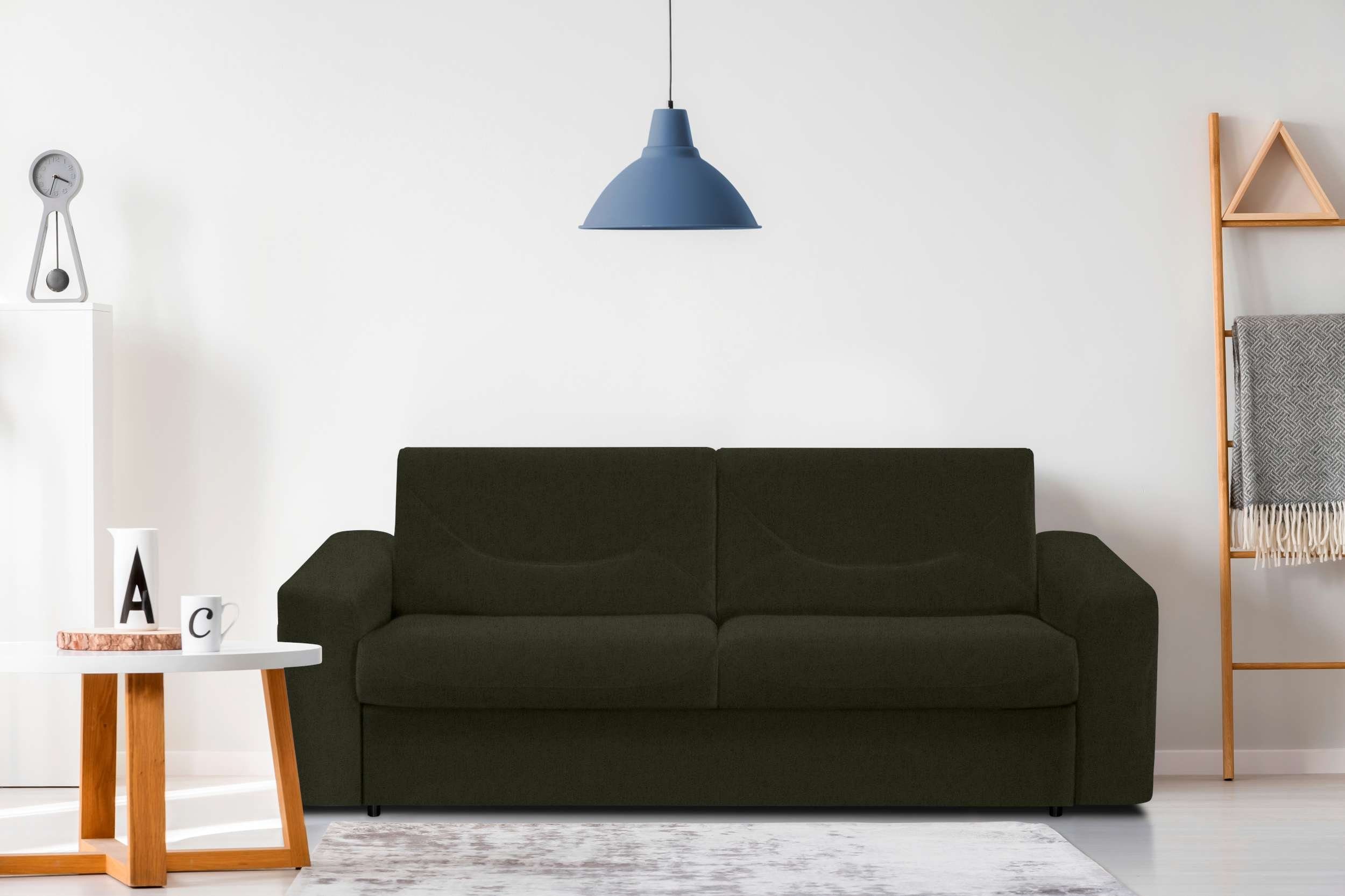 Stylefy 3-Sitzer Lafonia, Sofa, 2-Sitzer, mit Bettfunktion, frei im Raum stellbar, Schaumstoff T24 und T30, Modern Design
