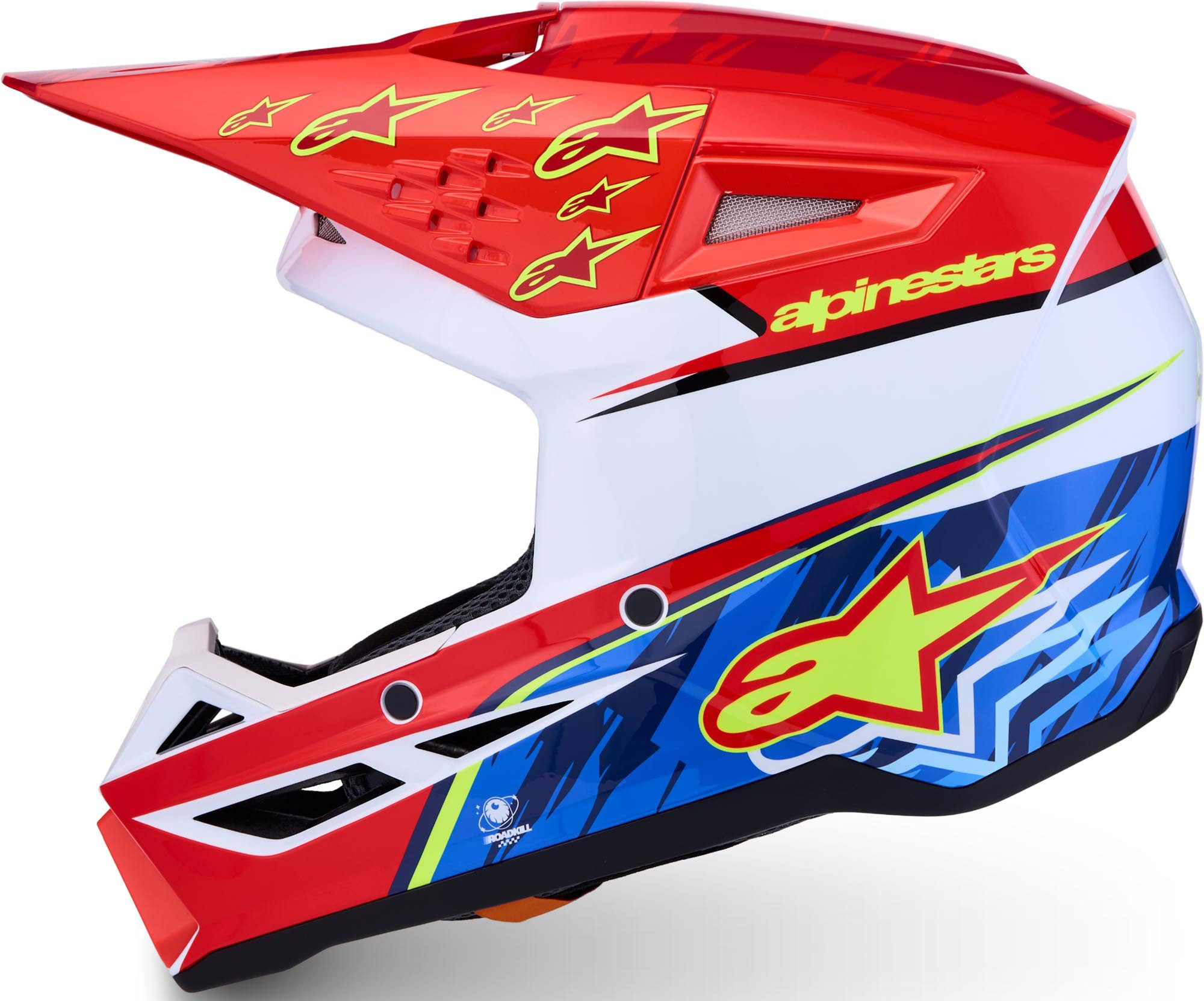 Alpinestars Motorradhandschuhe S-M3 Falcon Jugend Motocross Helm Notfallsystem-Polsterung (EQRS)