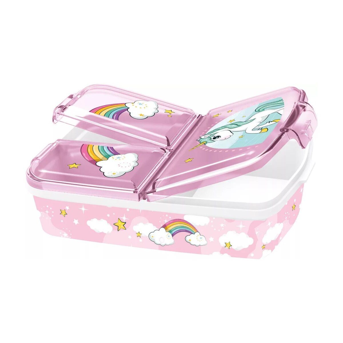 einhorn Lunchbox Einhorn Range mehrfach unterteilte Lunchbox, Sandwichbox, 100% Kunststoff, (1-tlg)