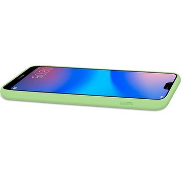 CoolGadget Handyhülle Grün als 2in1 Schutz Cover Set für das Huawei P20 Lite 5,84 Zoll, 2x 9H Glas Display Schutz Folie + 1x TPU Case Hülle für P20 Lite