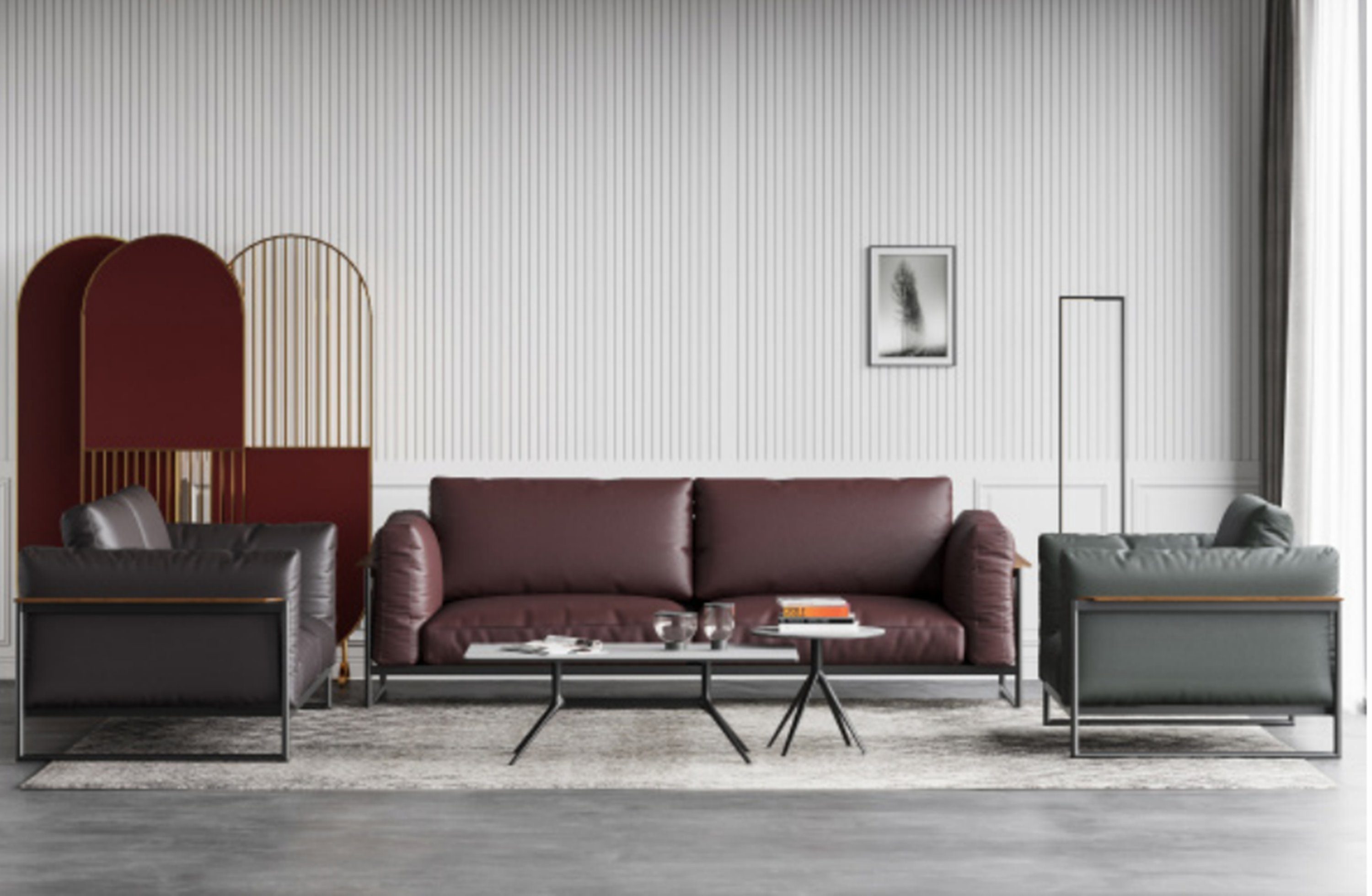 JVmoebel Sofa Moderne Sofagarnitur 3tlg Set Italienischer Stil Wohnlandschaft Sofas, Made in Europe