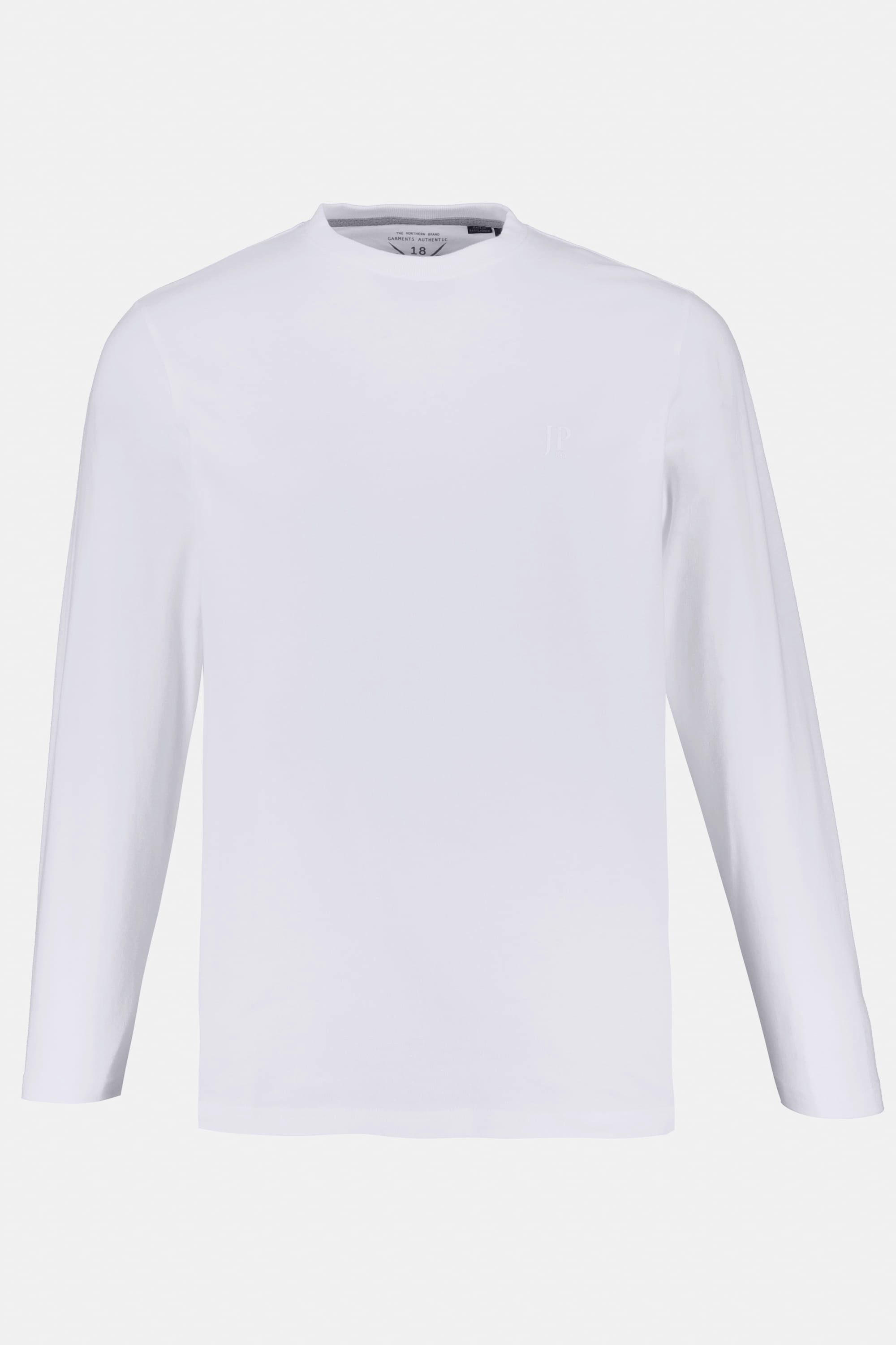 bis Basic Langarmshirt T-Shirt schneeweiß 8XL JP1880