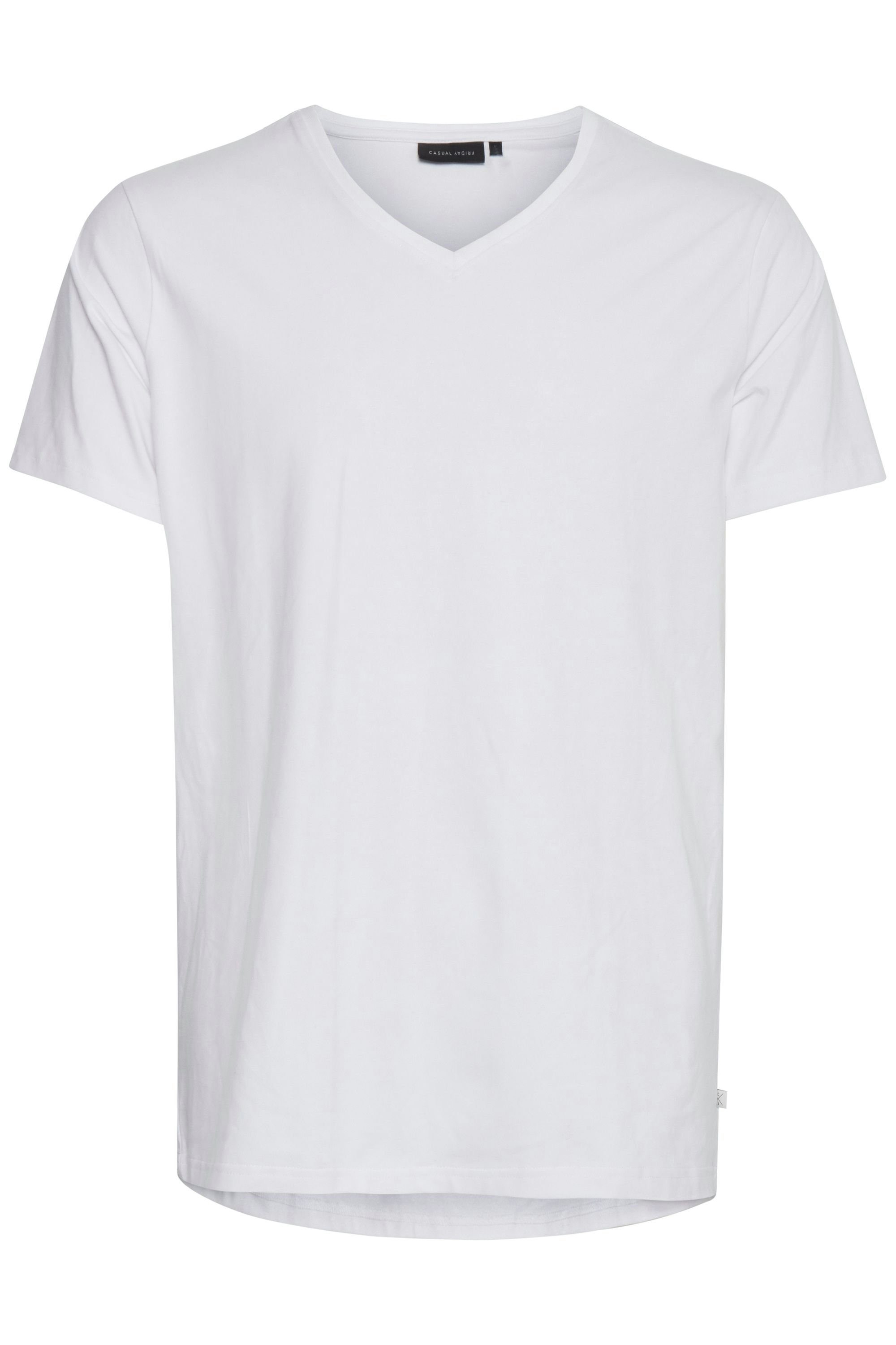 - V-Ausschnitt Bright (50104) CFLincoln 20503062 white T-Shirt Casual Friday T-Shirt mit