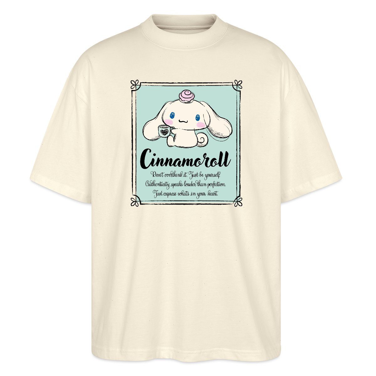 T-Shirt Cinnamoroll Just Be Yourself Oversize Unisex T-Shirt