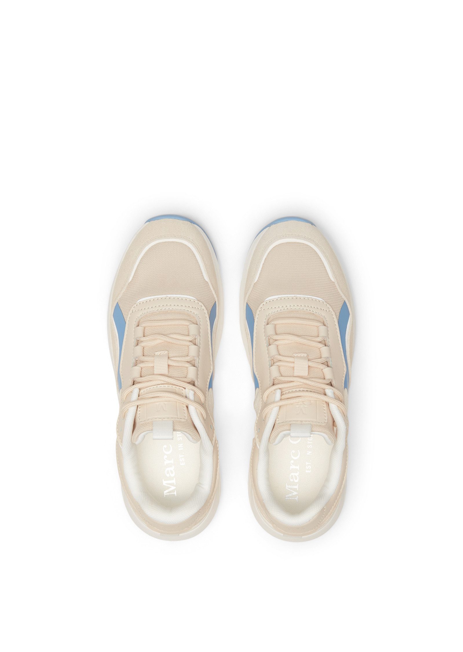 Marc O'Polo aus Rindleder und Mesh Sneaker