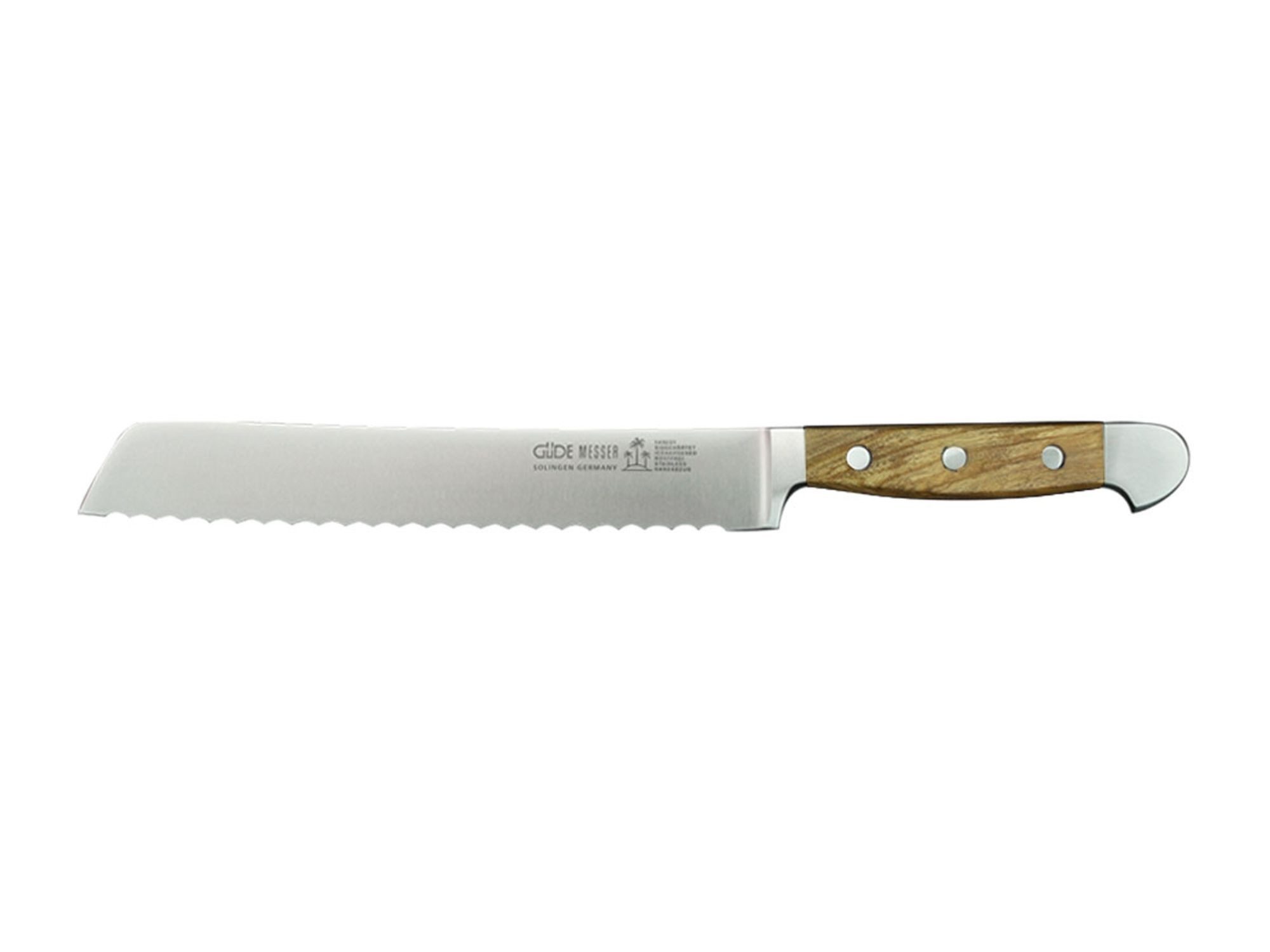Güde Messer Solingen Kochmesser Güde Alpha Oliven Brotmesser, 21 cm X430/21